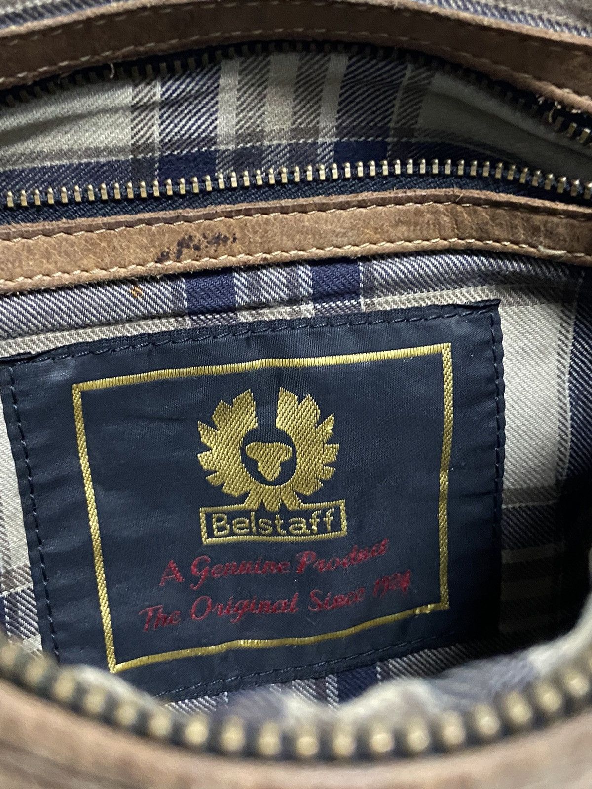 Belstaff × Vintage Belstaff Small Logo Vintage Leather Bag Luxury brown Size ONE SIZE - 7 Thumbnail