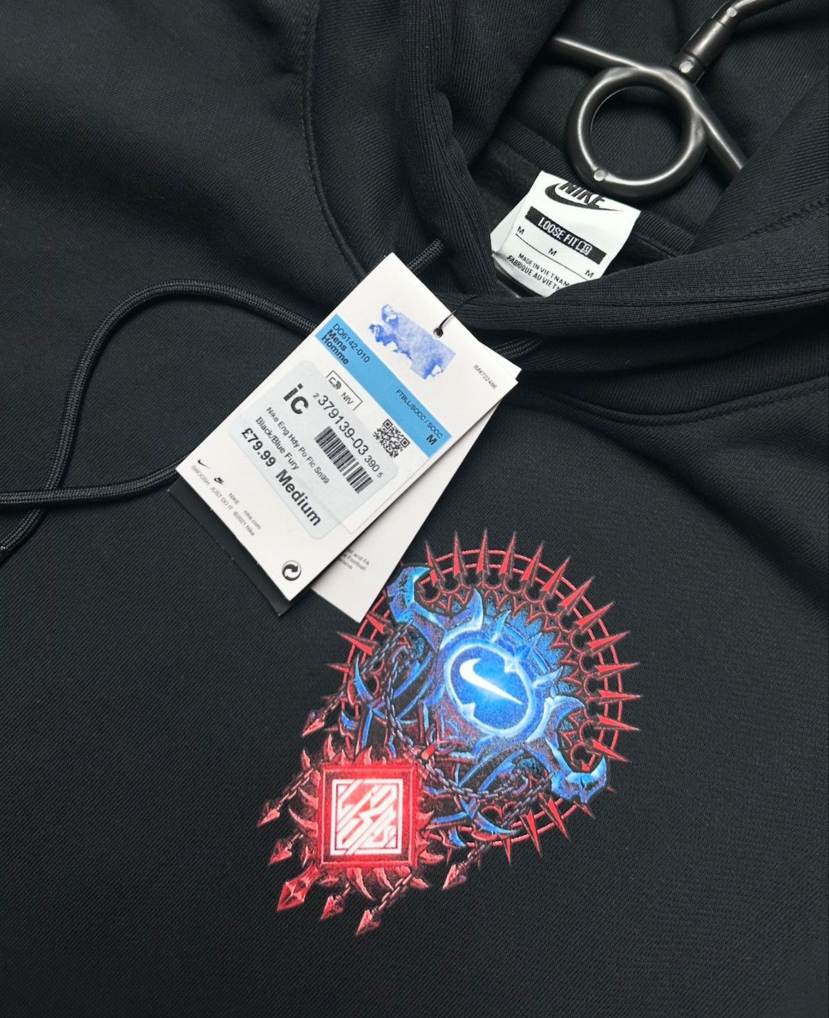 Nike Nike England soccer hoodie big logo 3 Lions rare size S,M Size US M / EU 48-50 / 2 - 6 Thumbnail