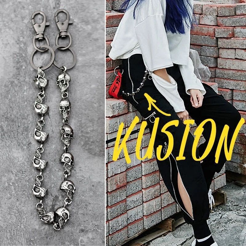 Jewelry Key Chains Wallet Belt Chain Trousers Pants Size ONE SIZE - 6 Thumbnail