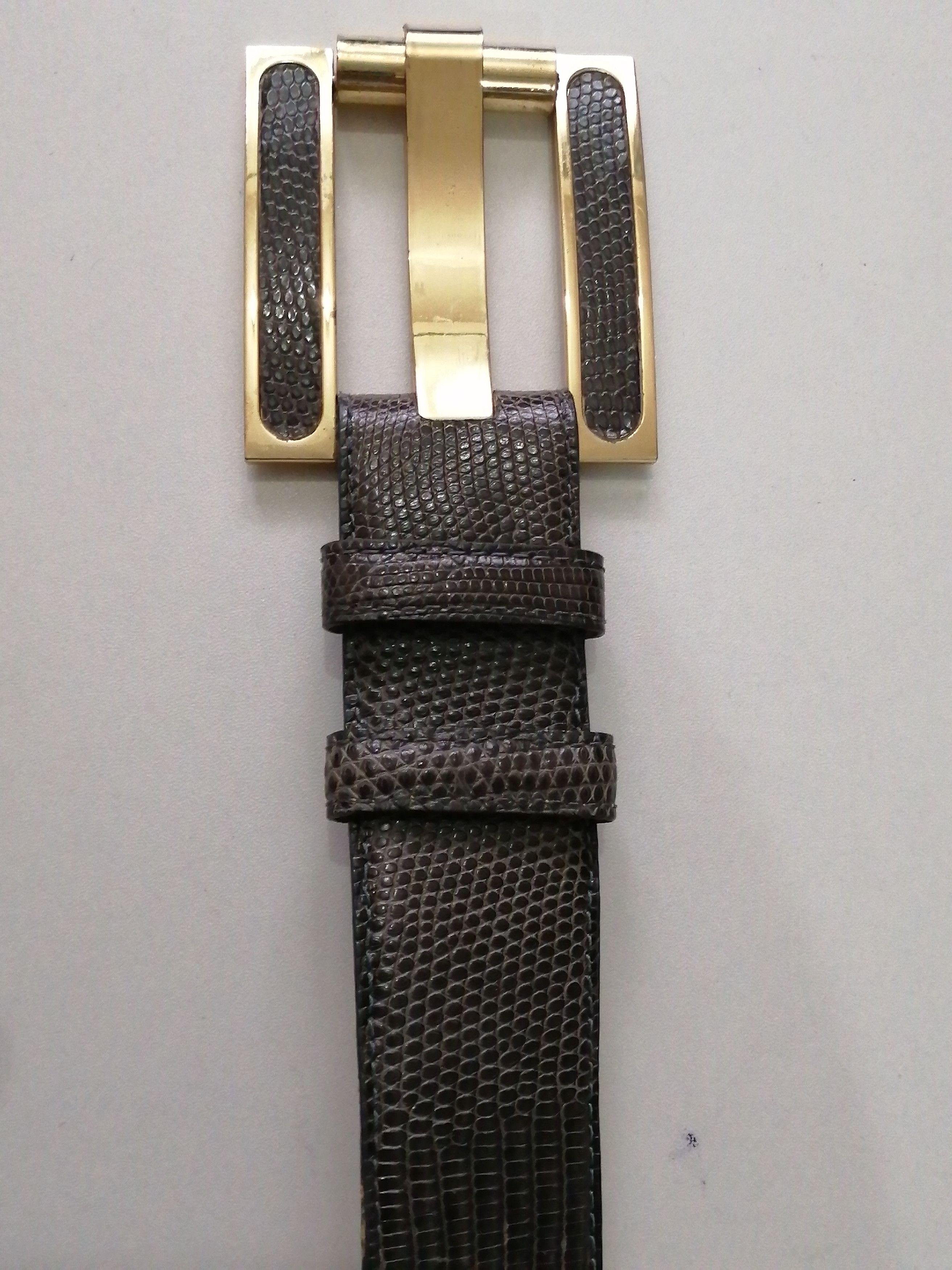 Other KARA ROSS NEW YORK GENUINE LIZARD BELT Size 34 - 16 Thumbnail