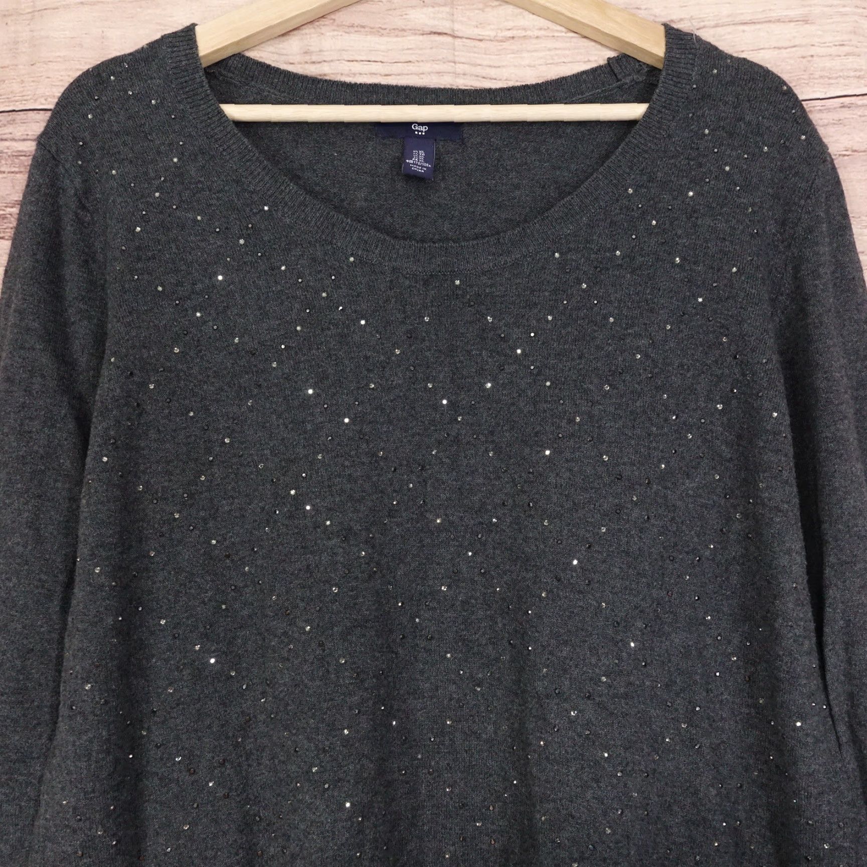 Gap VINTAGE Gap Women's Sweater Pullover XL Gray Casual 2010s Size XL / US 12-14 / IT 48-50 - 2 Thumbnail
