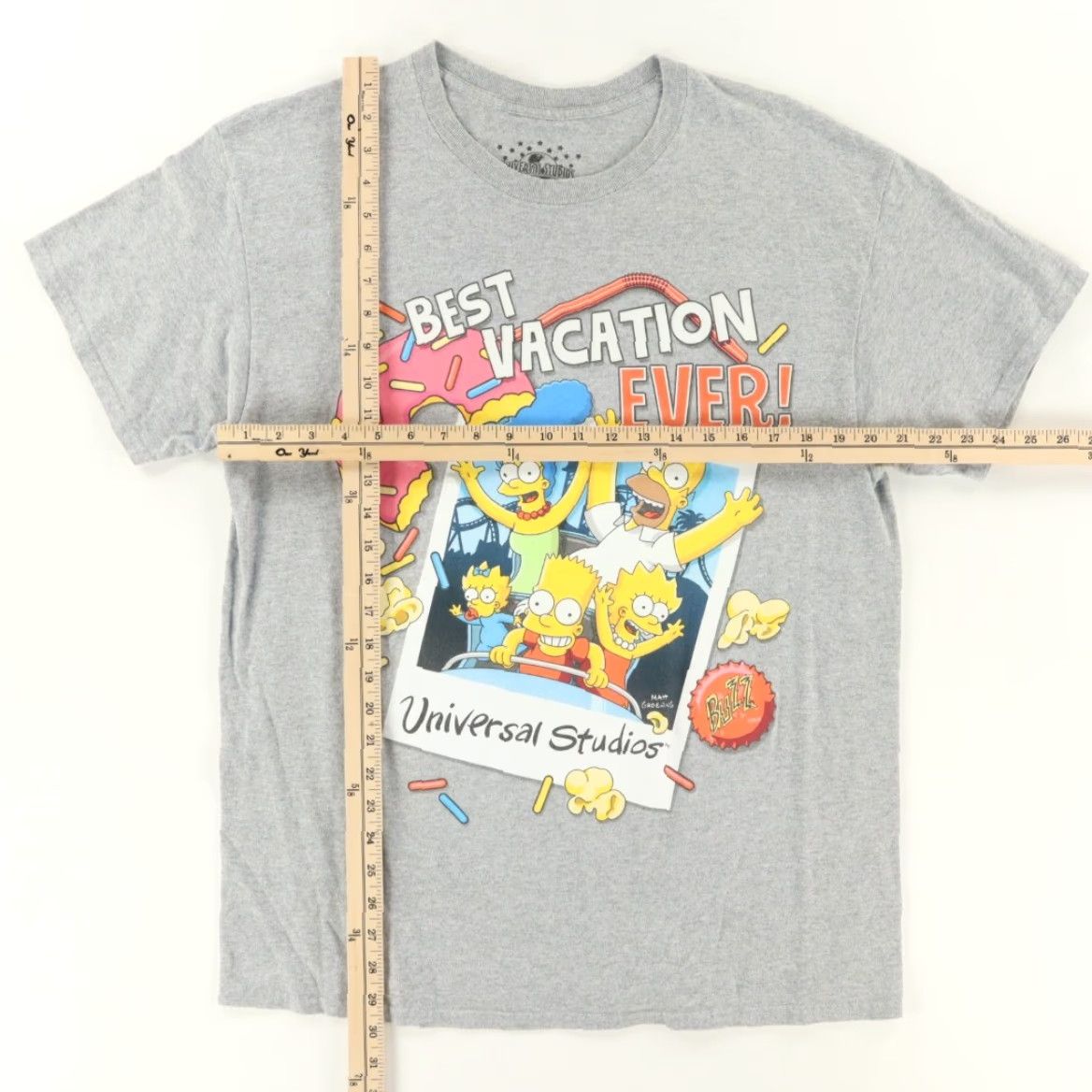 Vintage Universal Studios The Simpsons Vacation Solid T-Shirt Gray Men's L Shirt Mens L Gray The Simpsons Vacation Universal Studios T-Shirt Size US L / EU 52-54 / 3 - 3 Thumbnail