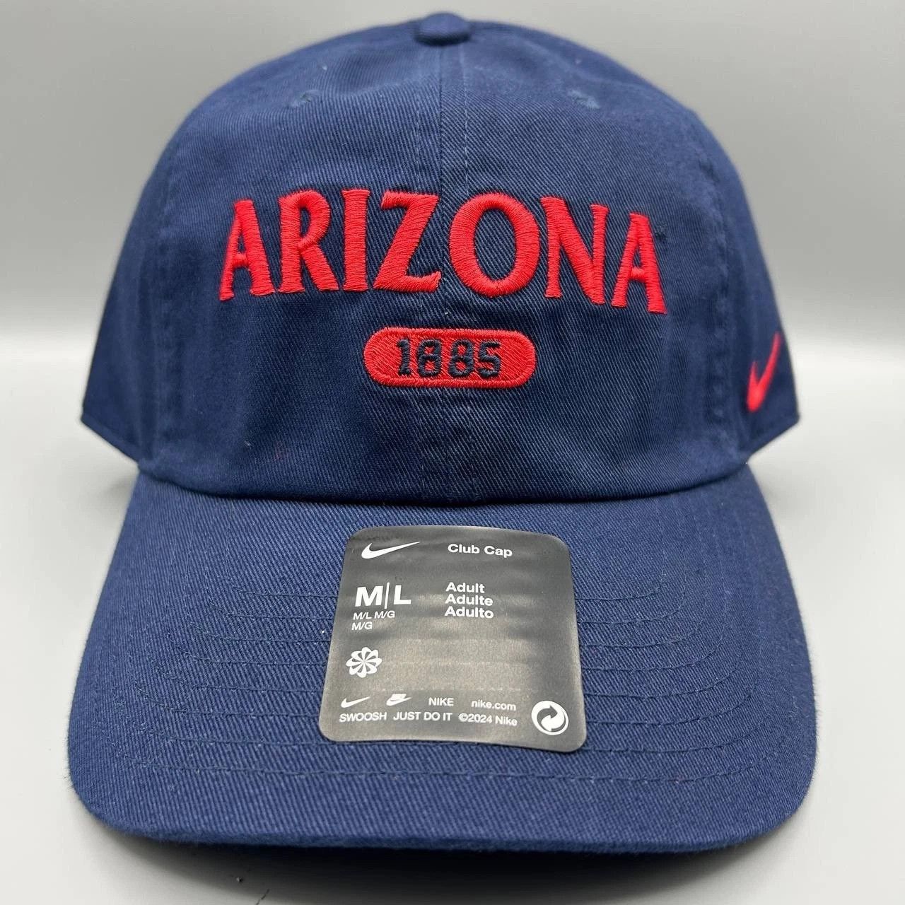 Nike Arizona Wildcats x Nike Club Hat M-L Strap Back Cap Cotton Size ONE SIZE - 1 Thumbnail
