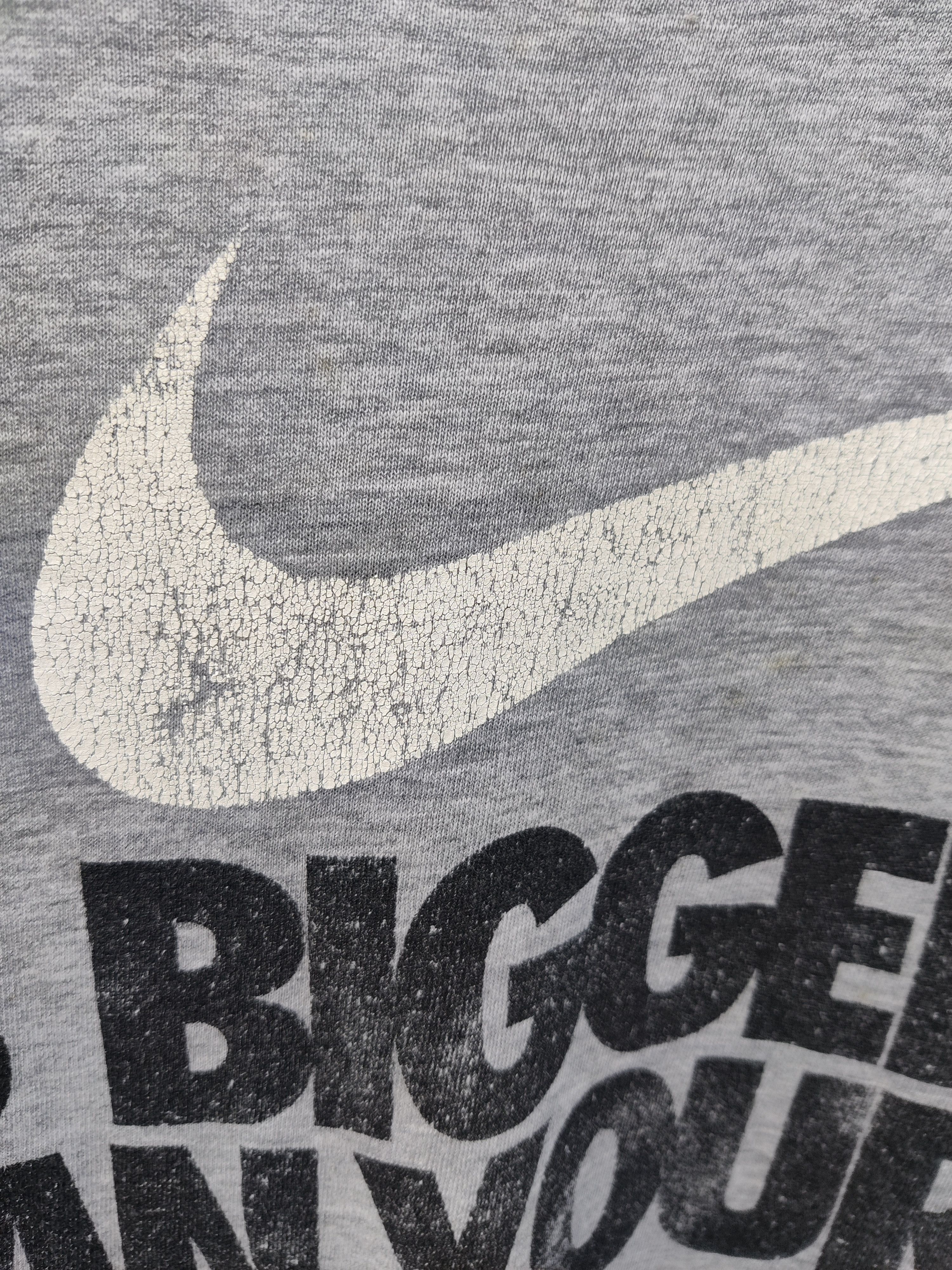 Nike Vintage Nike My Swoosh Bigger Than Yours Brand T-Shirt Size US L / EU 52-54 / 3 - 4 Thumbnail