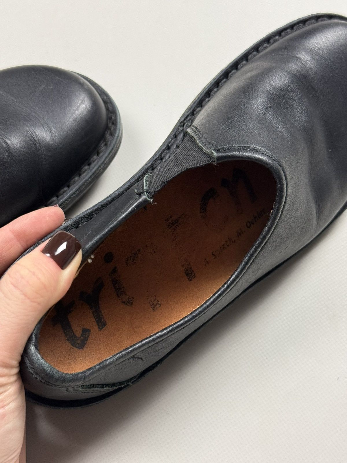 Trippen Trippen Yen Ladies Leather Avant-Garde Low Top Classic Shoes Size US 6 / IT 36 - 19 Thumbnail