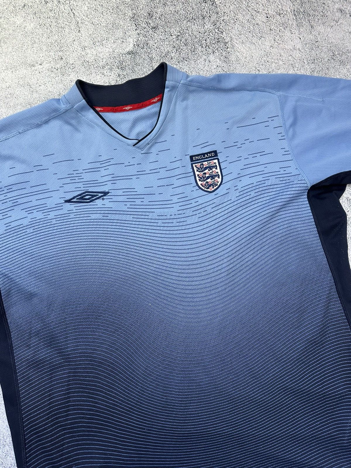 Umbro Vintage Umbro England Jersey 90s Washed Print Size US XL / EU 56 / 4 - 5 Thumbnail