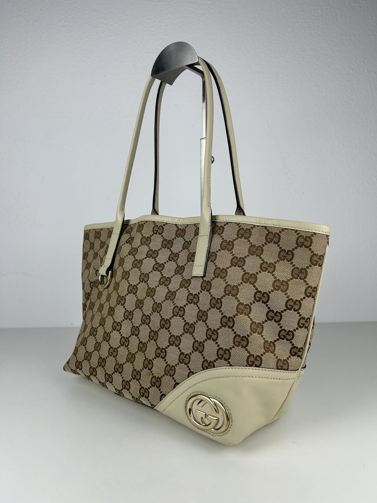 Gucci Gucci GG monogram canvas and leather shopper bag Size ONE SIZE - 6 Thumbnail