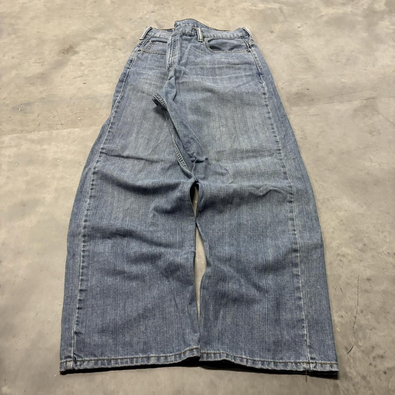 Levi's × Vintage Crazy Vintage Y2K/2000s Baggy Levis 569 Light Wash Skater Denim Jeans! Size US 38 / EU 54 - 3 Thumbnail