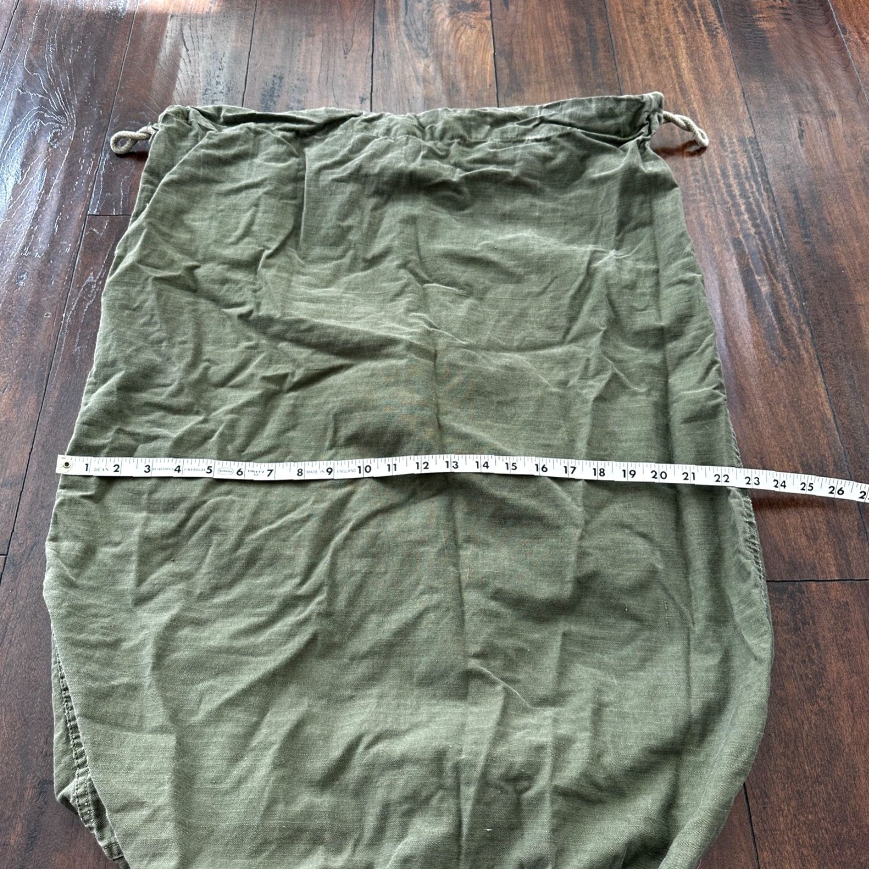 Vintage VINTAGE WWII Canvas Laundry Bag Military HBT Denim 1940s Tan Stencil Mens Size ONE SIZE - 4 Thumbnail