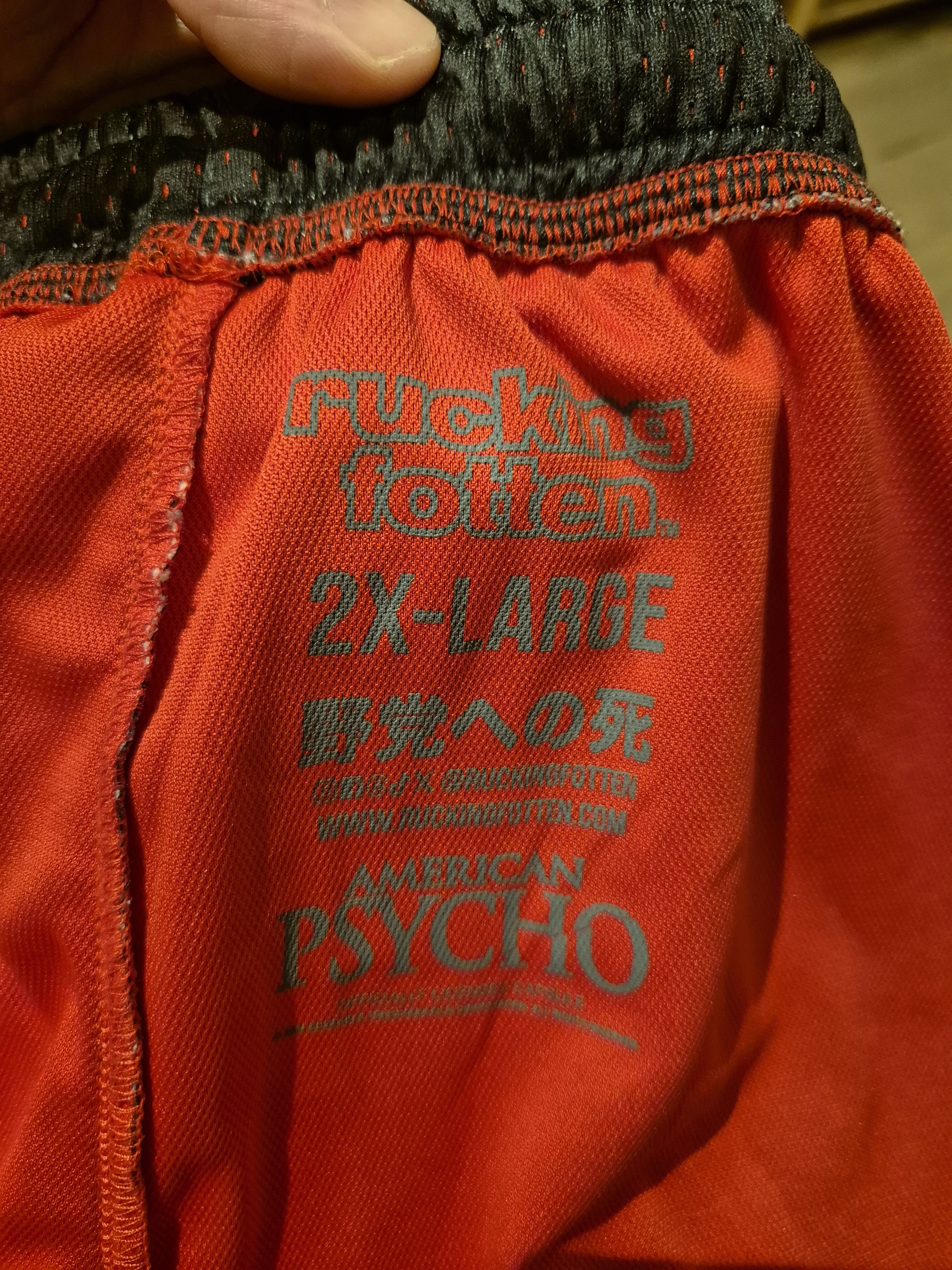 American Psycho shorts 2xl rucking fotten