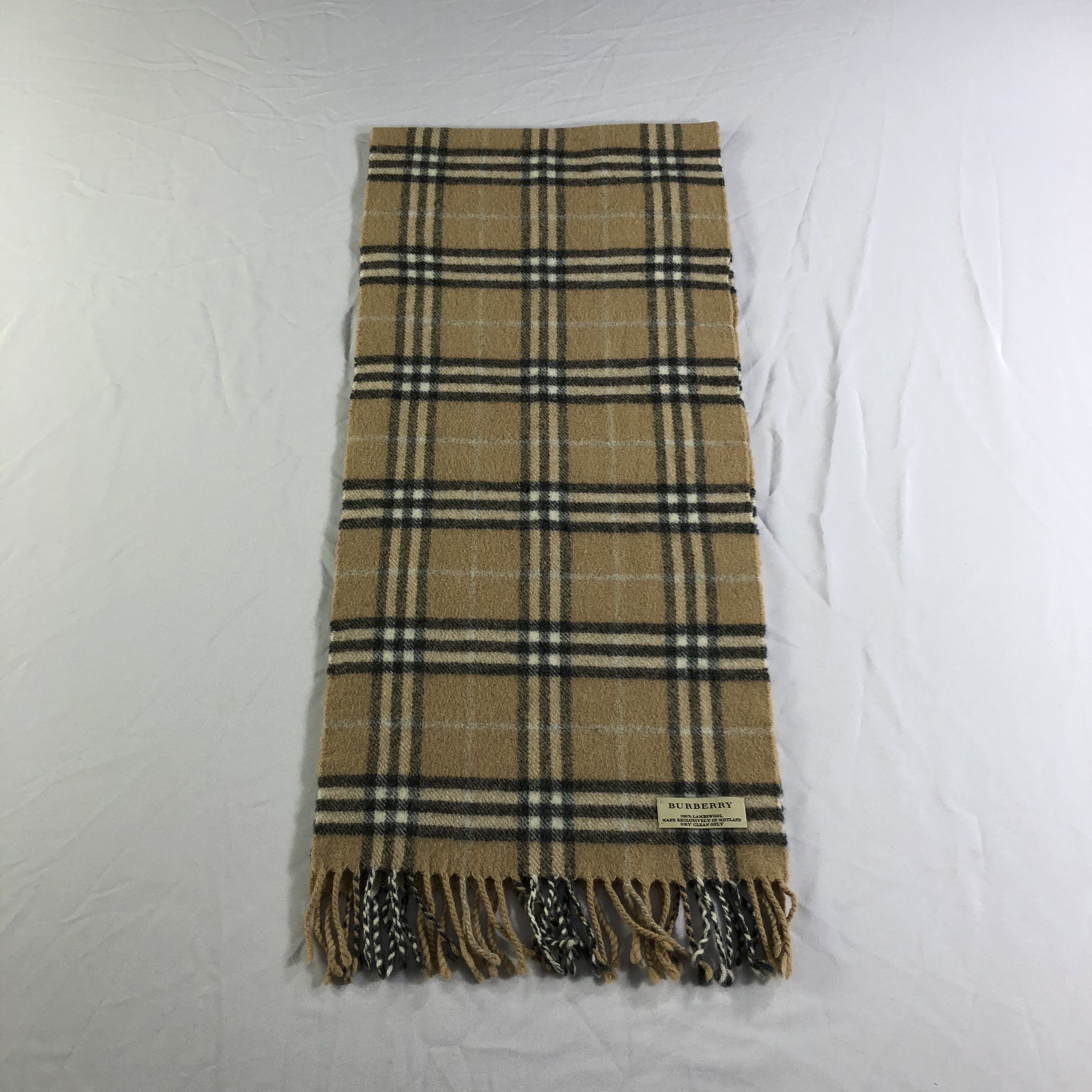 Burberry Burberrys Wool Scarf Muffler Neckwear V2401 Size ONE SIZE - 2 Thumbnail