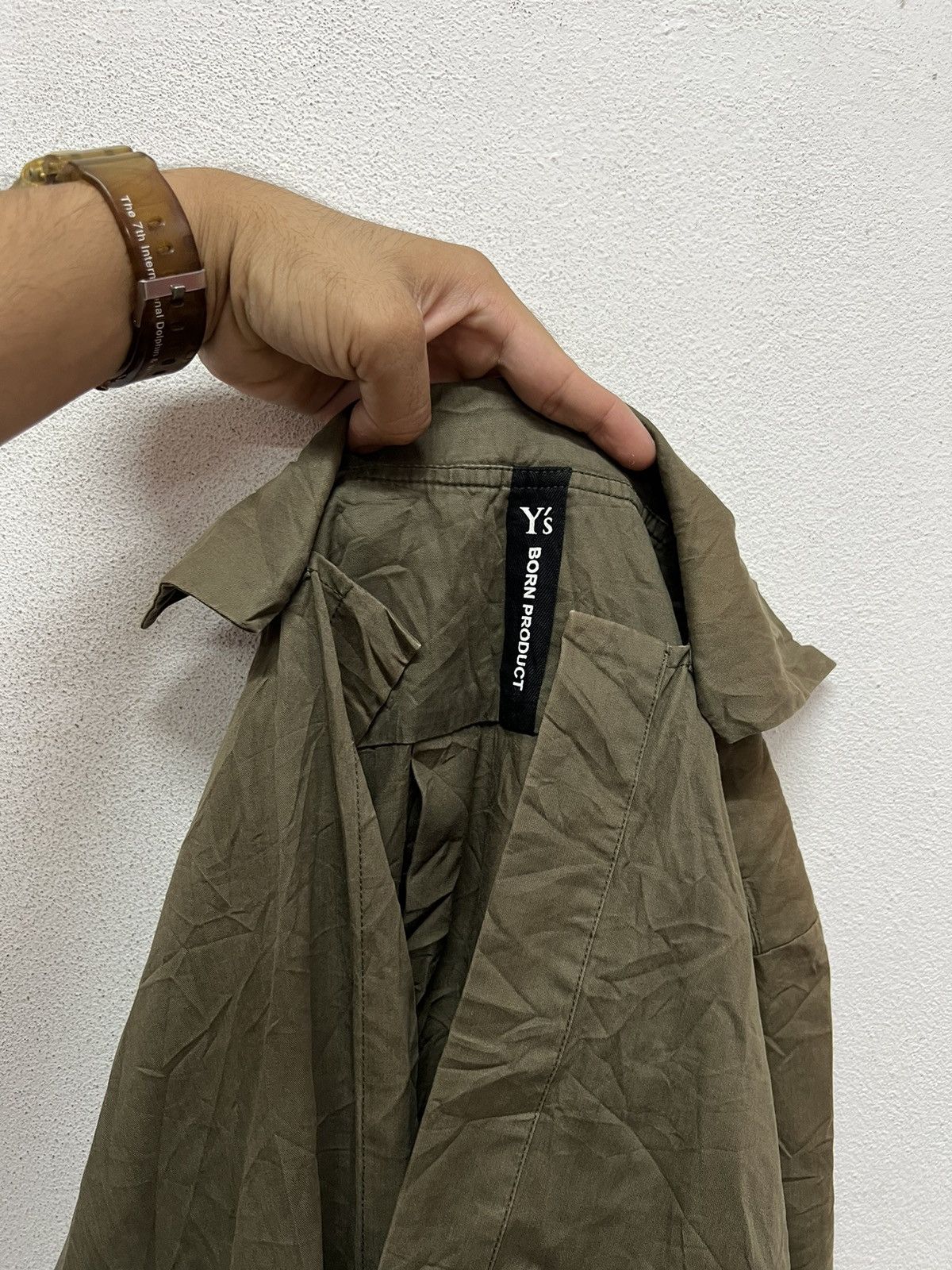 Designer × Y's × Yohji Yamamoto Y’s Yohji Yamamoto Born Product Out Pocket Shirt Dres Jacket Size XS / US 0-2 / IT 36-38 - 13 Thumbnail