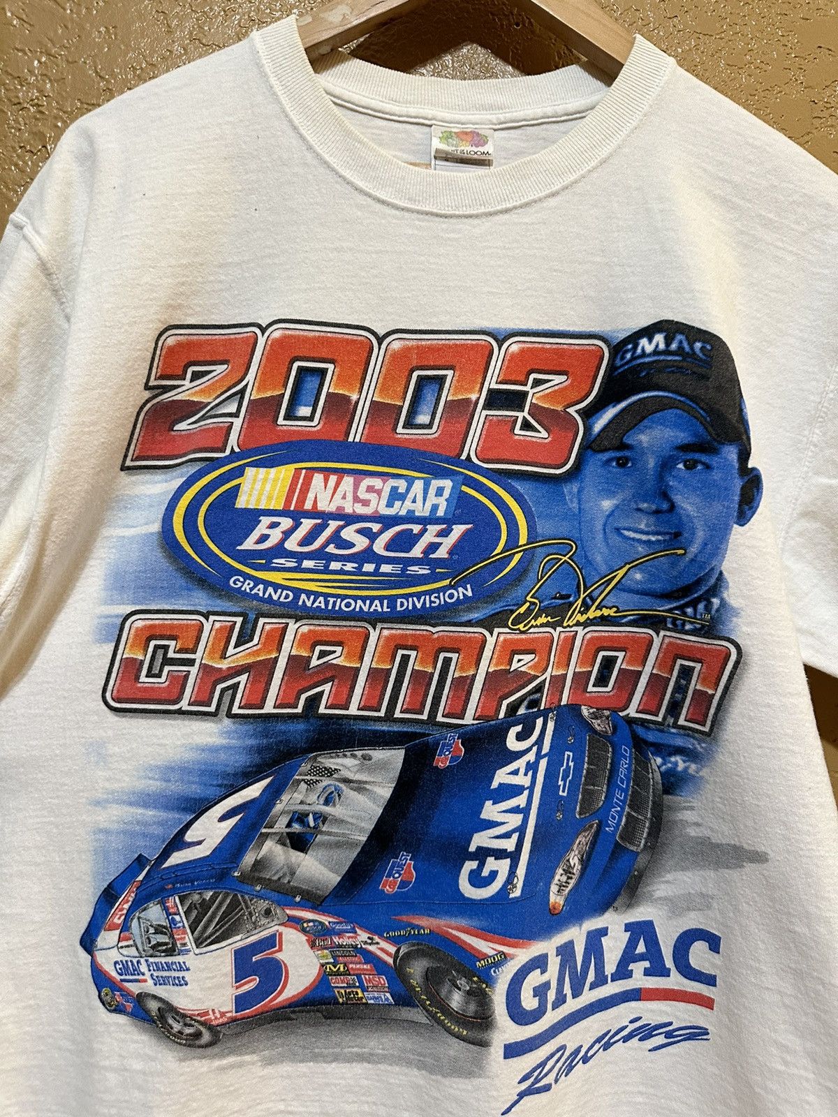 Chase Authentics × NASCAR × Vintage Y2K 2003 NASCAR Busch Series Champion t shirt Size US L / EU 52-54 / 3 - 3 Thumbnail