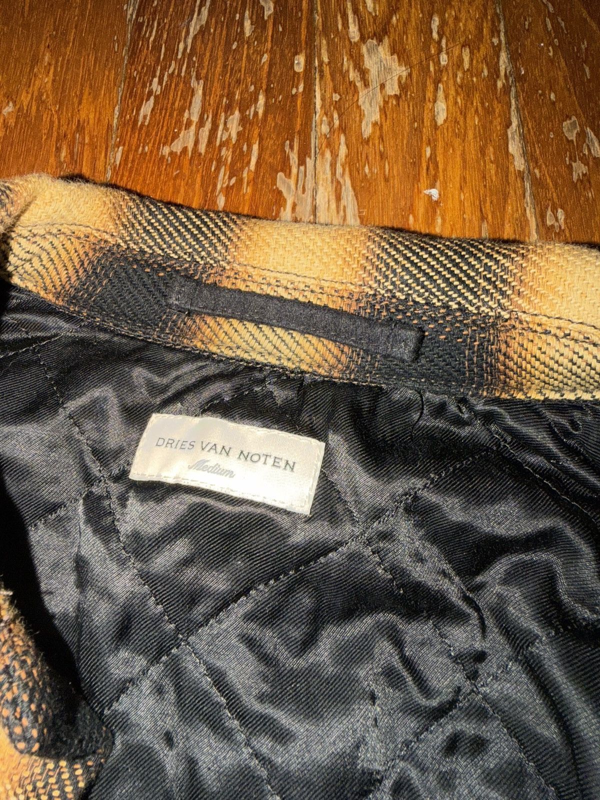 Dries Van Noten Brown Ombre Check Flannel Utility Shirt Size US M / EU 48-50 / 2 - 3 Thumbnail