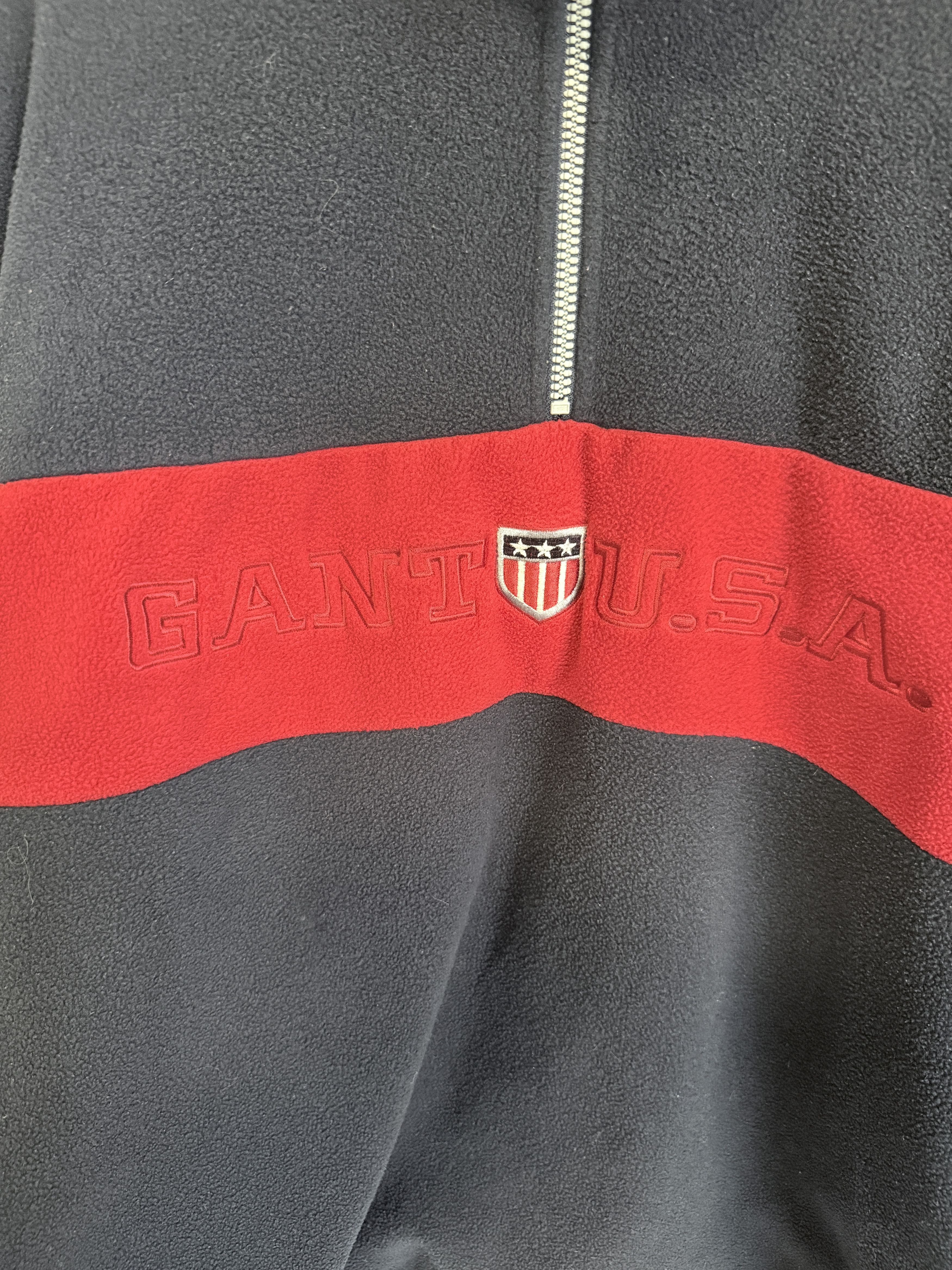 Gant GANT USA Vintage Rugger Fleece 1/4 Quarter Zip Sweatshirt XL Size US XL / EU 56 / 4 - 5 Thumbnail