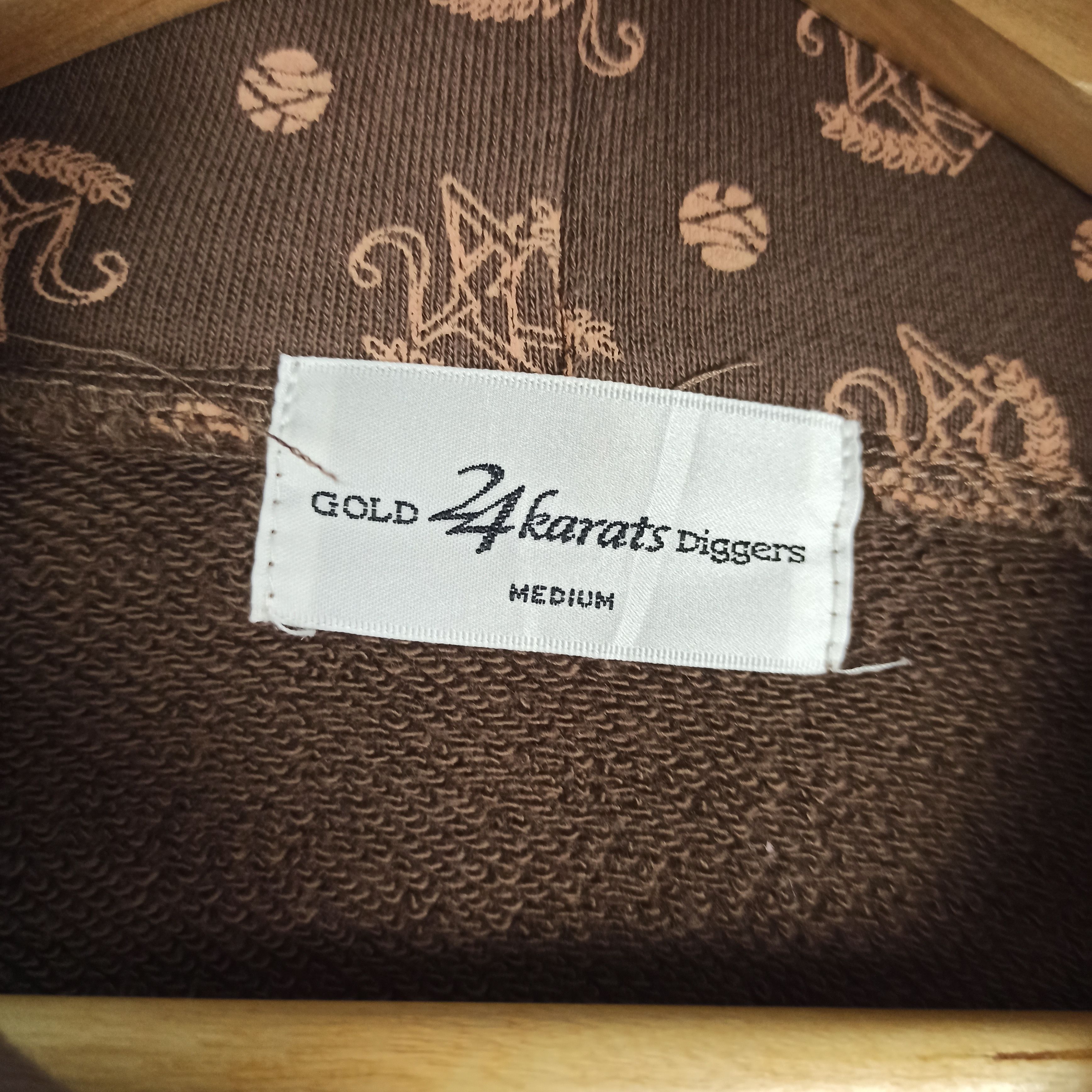Japanese Brand Rare Gold 24 karat Monogram Hoodie Size US M / EU 48-50 / 2 - 5 Thumbnail