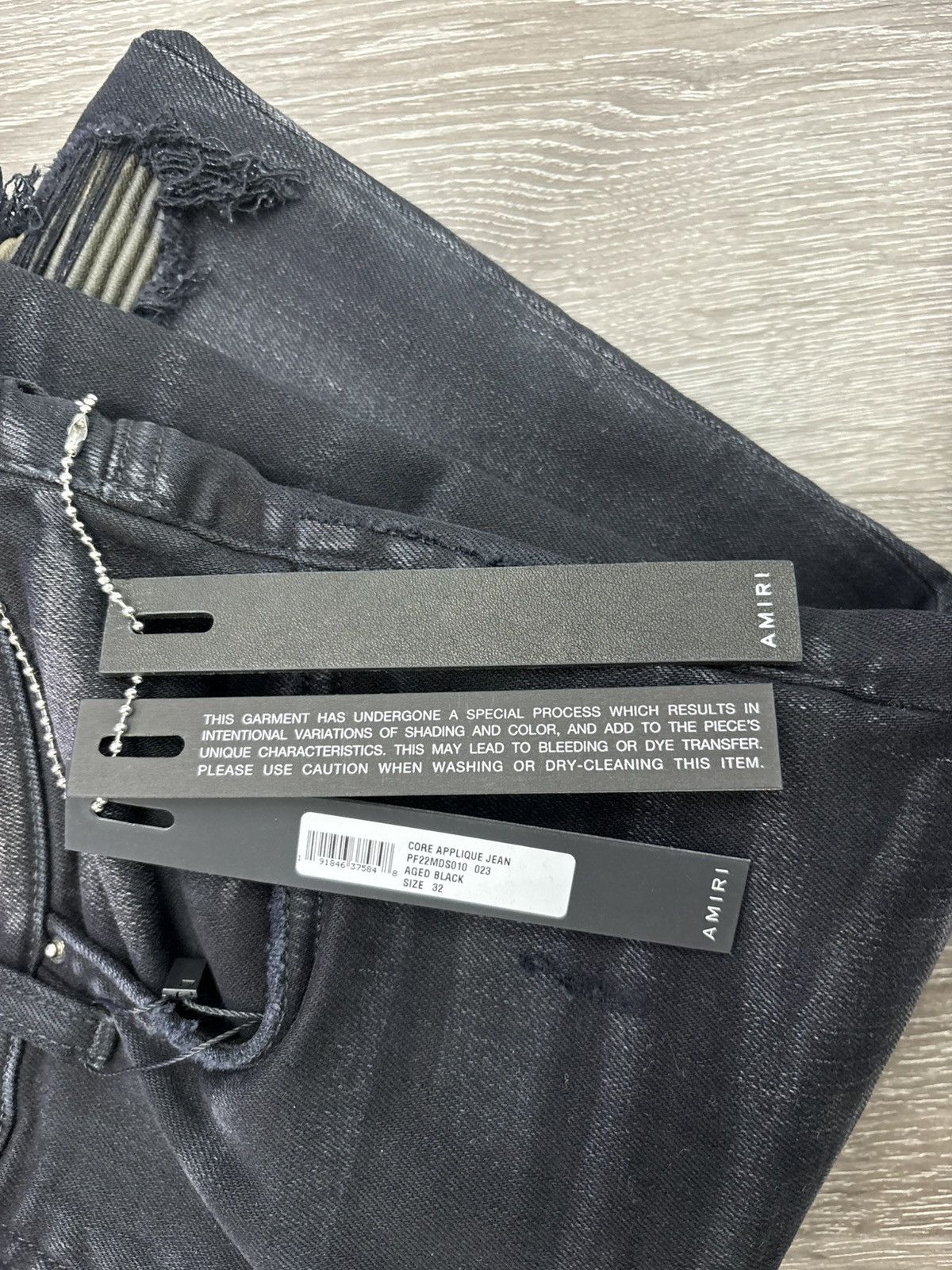 Amiri Amiri Core Applique Jeans “Aged Black” Size US 32 / EU 48 - 4 Thumbnail