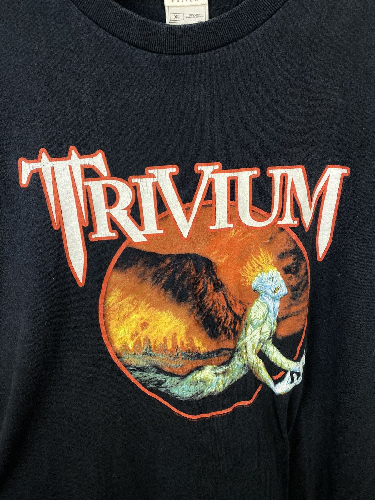 Band Tees Vintage Y2k 00s TRIVIUM Metal Band Tee Rare Hype Streetwear Size US XL / EU 56 / 4 - 3 Thumbnail