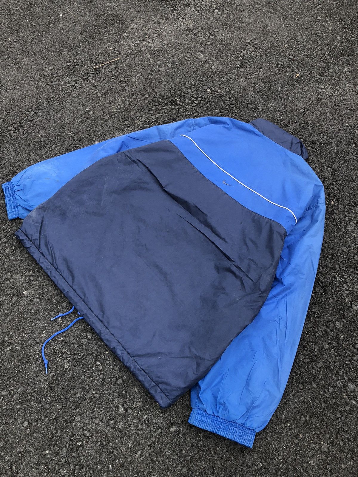 Japanese Brand Vintage Nike Colour Block Lining Logo Embroidery Jacket Size US XXL / EU 58 / 5 - 16 Thumbnail