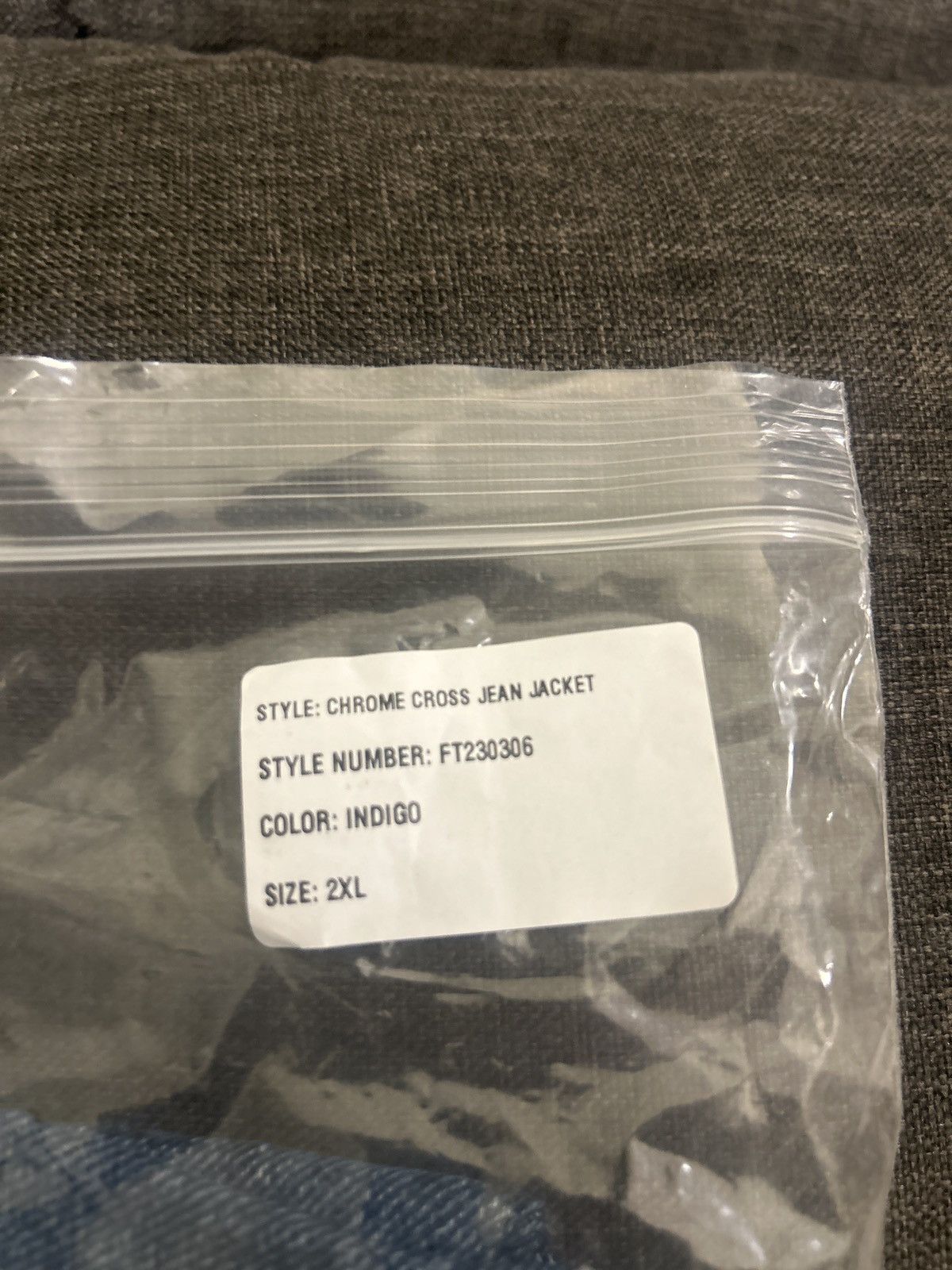 Fuck The Population FTP Cross Logo Denim Trucker Jacket Indigo Size US XXL / EU 58 / 5 - 5 Thumbnail