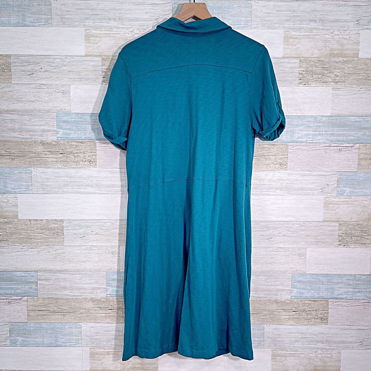 Soft Surroundings Soft Surroundings Filipa Shirt Dress Teal Blue Womens Large Size L / US 10 / IT 46 - 4 Thumbnail