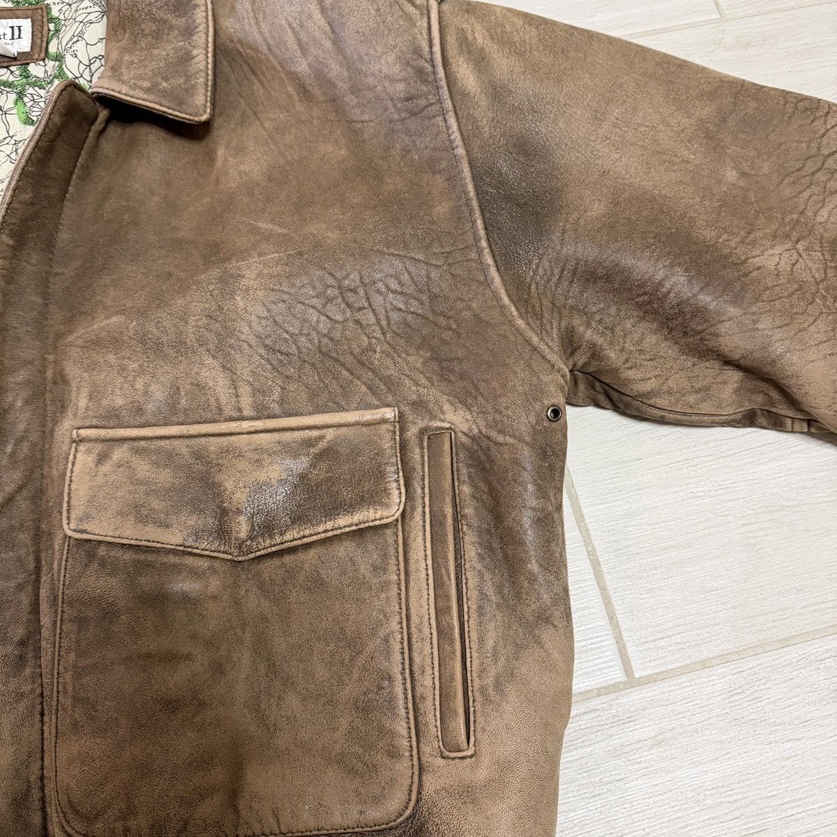 Other 80s lambskin A-2 aviator bomber jacket Size US L / EU 52-54 / 3 - 6 Thumbnail