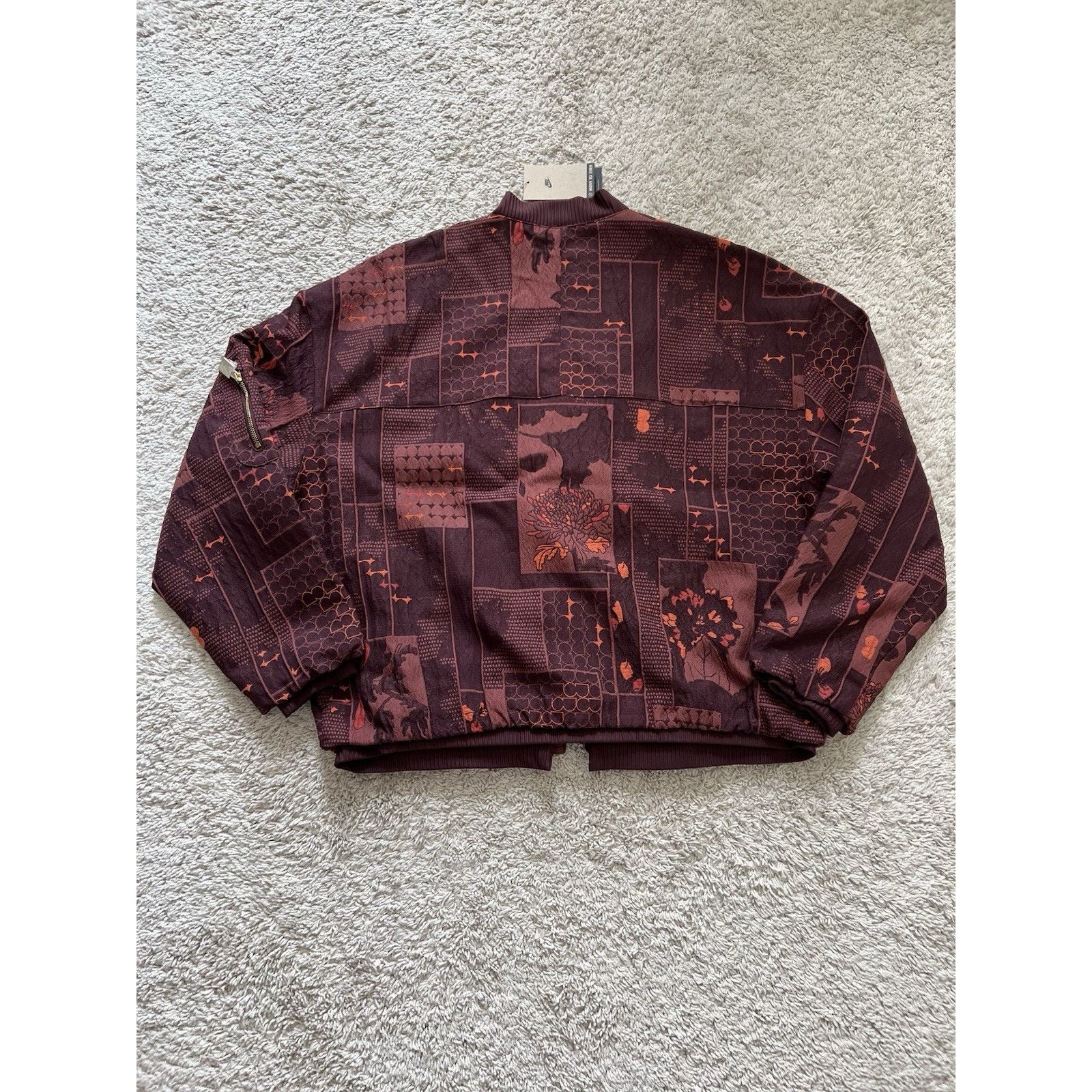 Nike Nike Naomi Osaka Jacquard Jacket Medium Burgundy Crush $300 Size M / US 6-8 / IT 42-44 - 11 Thumbnail