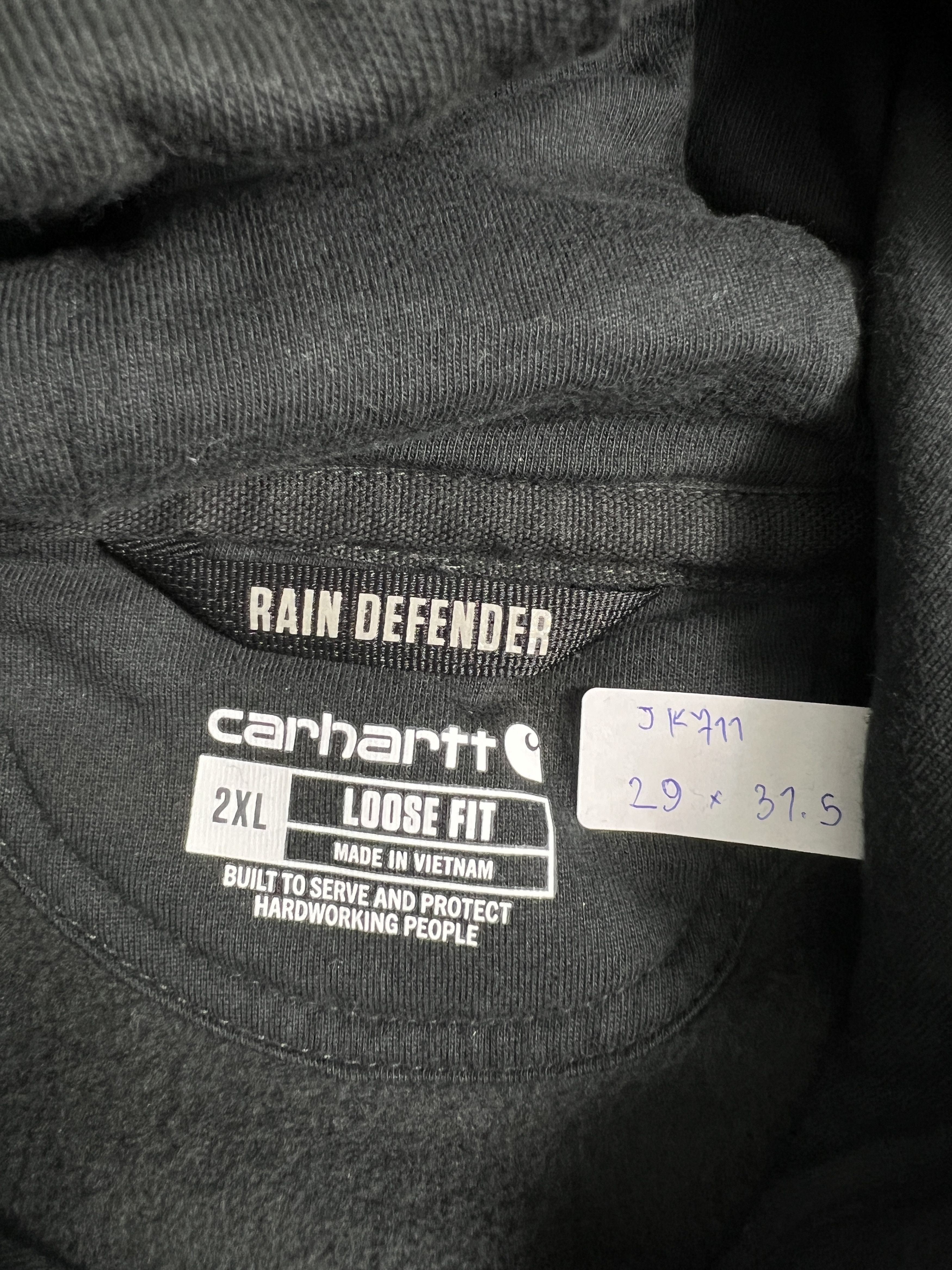 Carhartt CARHARTT Rain Defender Hoodie (2XL) JK711 Size US XXL / EU 58 / 5 - 3 Thumbnail