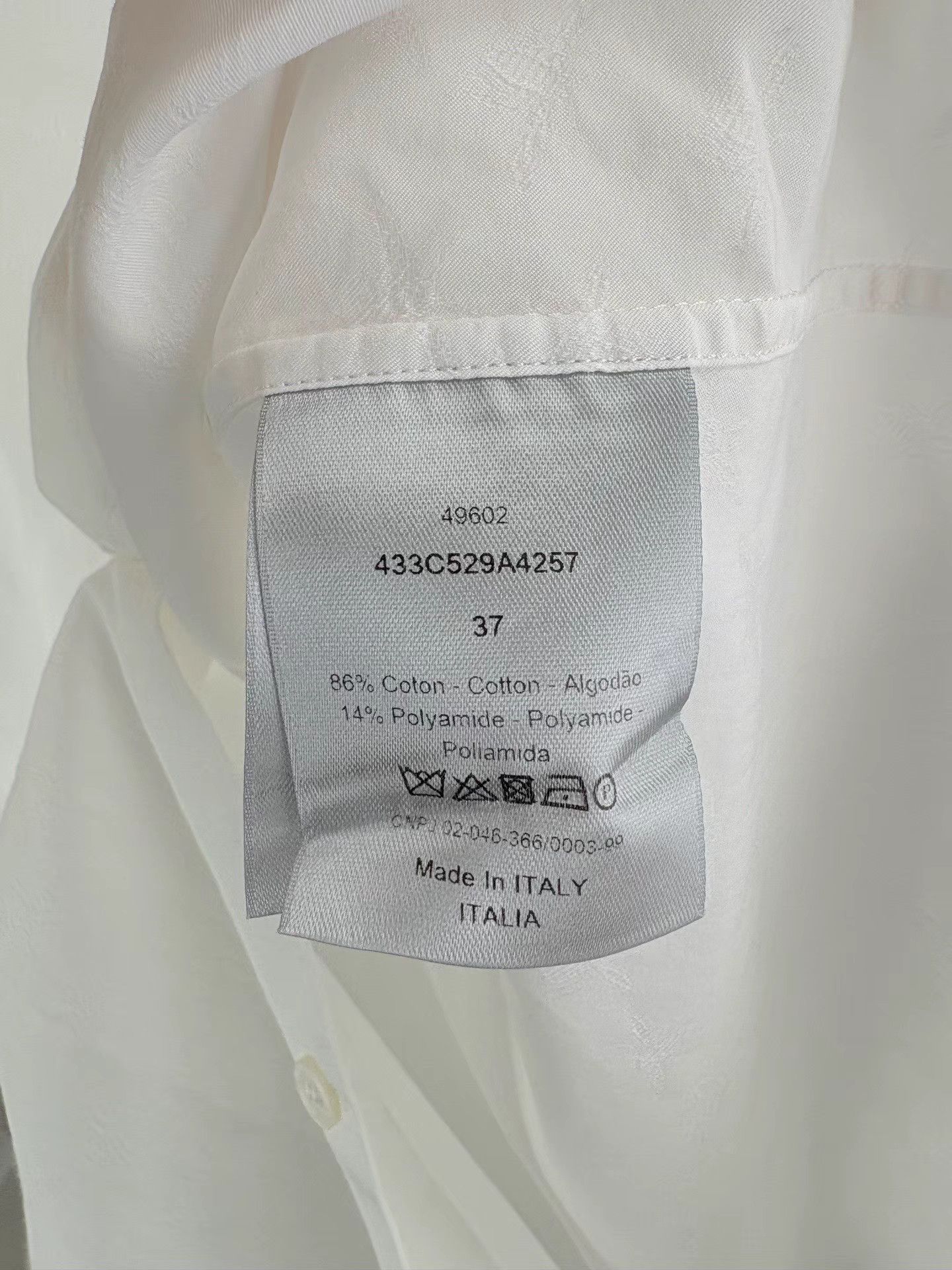 Dior DIOR Bee & All-Over Logo Long Sleeve Shirt Size XS / US 0-2 / IT 36-38 - 4 Thumbnail