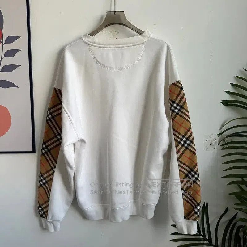 Burberry Burberry White Cotton Women's Sweatshirt. Size S / US 4 / IT 40 - 2 Thumbnail
