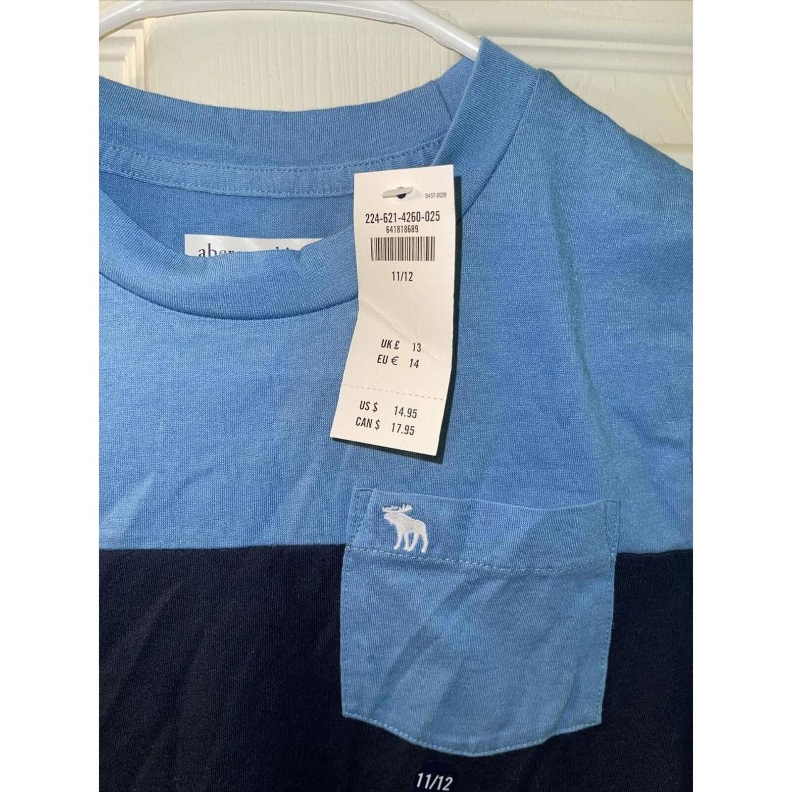 Designer Abercrombie Kids Colorblock T-Shirt, Size 11/12 Size US XXS / EU 40 - 4 Thumbnail