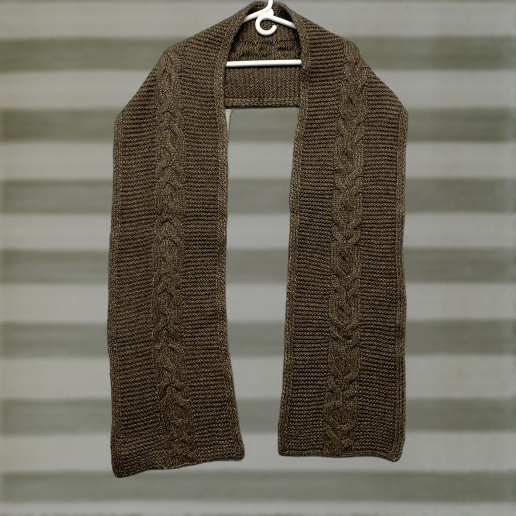 Vintage NEW Universal Threads Oblong Winter Scarf Heather Brown One Size 88” Long NWT Size ONE SIZE - 1 Thumbnail