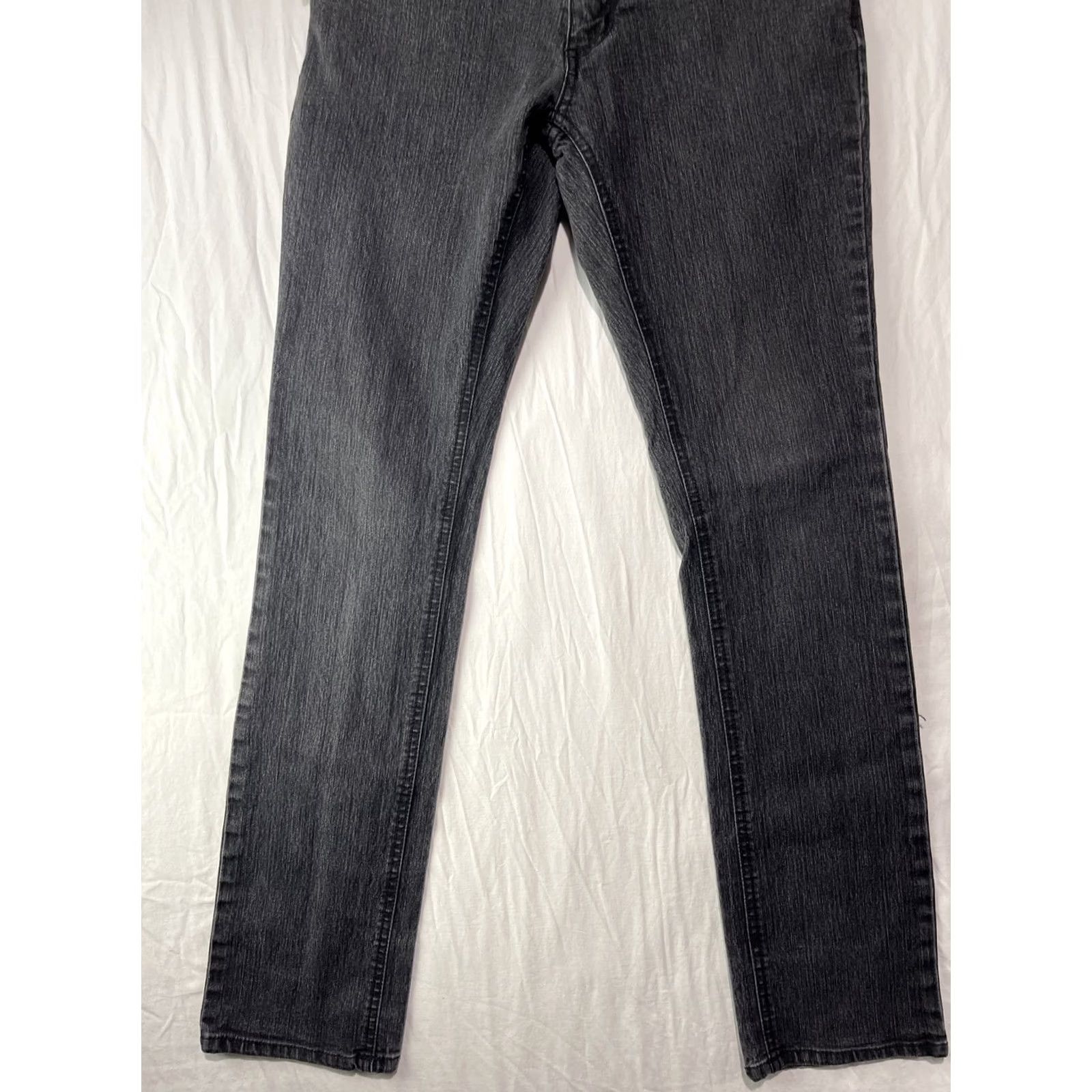 Vintage Social Collision Jeans Mens 30x33.5 Slim Skinny Black Denim 5-Pocket Zipper Button Cotton Polyester Goth Grunge Y2K Band Biker Size US 30 / EU 46 - 2 Thumbnail