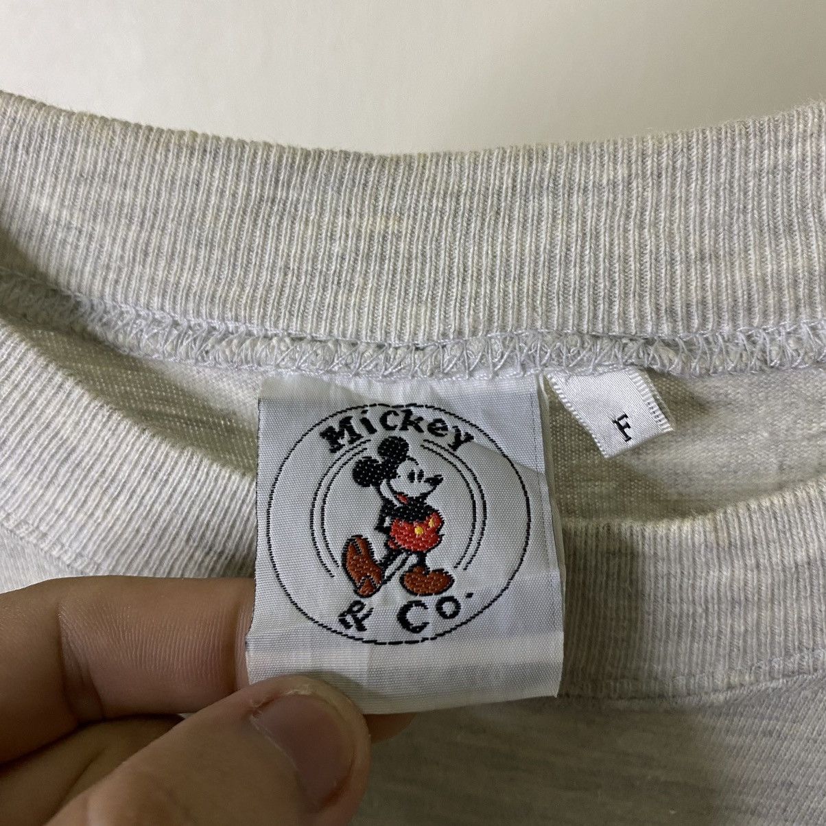 Disney × Mickey Mouse × Vintage Vintage 1990s Disney Mickey Mouse Mirror Print LS Tee Size US L / EU 52-54 / 3 - 3 Thumbnail