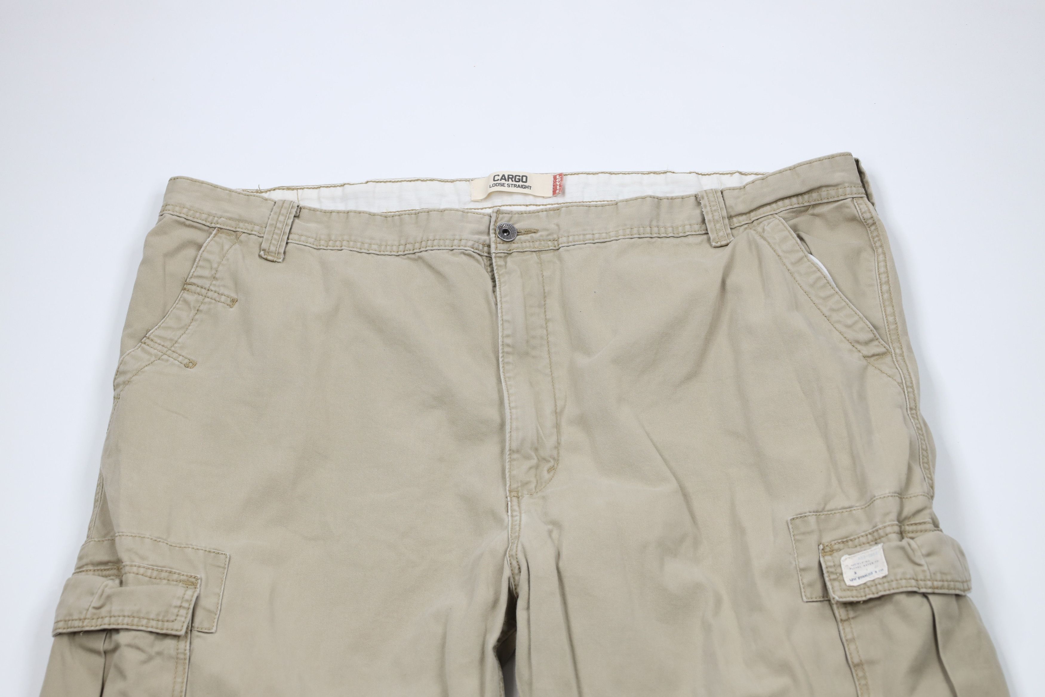 Levi's × Vintage Vintage Y2K Levis Loose Straight Wide Leg Cargo Pants Size US 44 / EU 60 - 2 Thumbnail