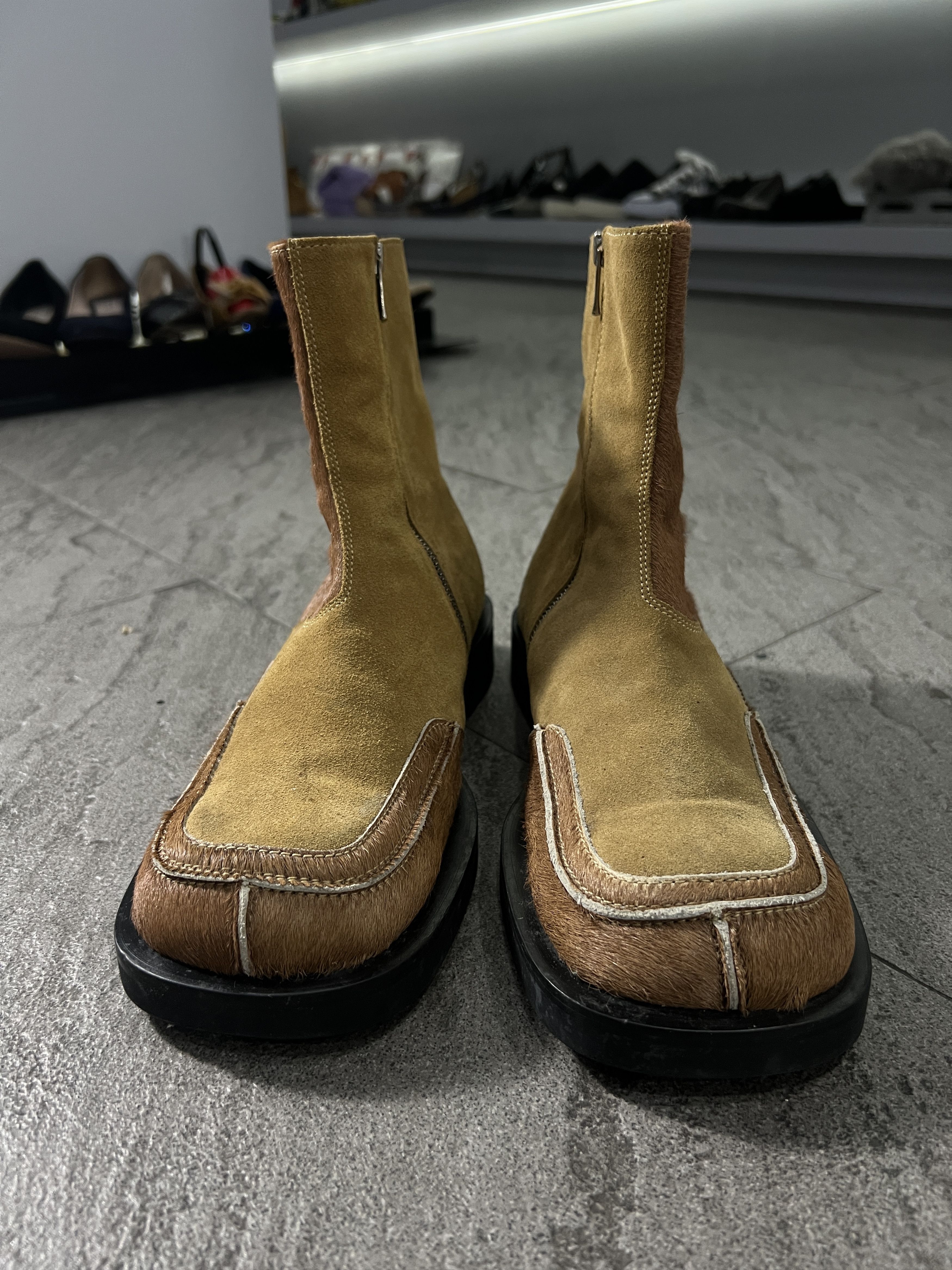 Andersson Bell Andersson Bell Hairy Leather Zip Boots EU41 Size US 8 / EU 41 - 3 Thumbnail