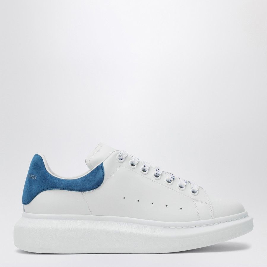 Alexander McQueen o1d2blof0126 Oversize Low-Top Sneakers in White/Blue Size US 10.5 / EU 43-44 - 1 Thumbnail