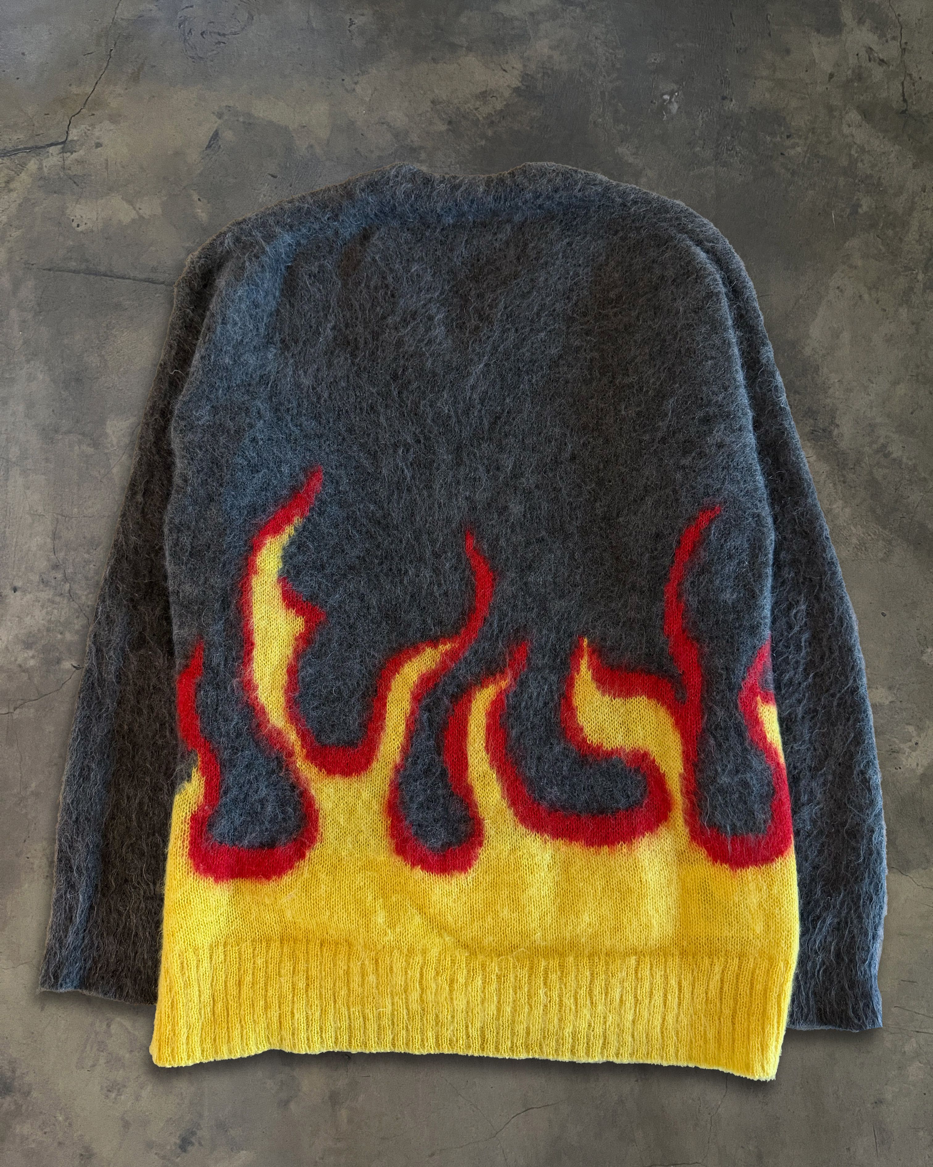 Prada PRADA FW2018 FLAME INTARSIA MOHAIR SWEATER Size US XXS / EU 40 - 4 Thumbnail