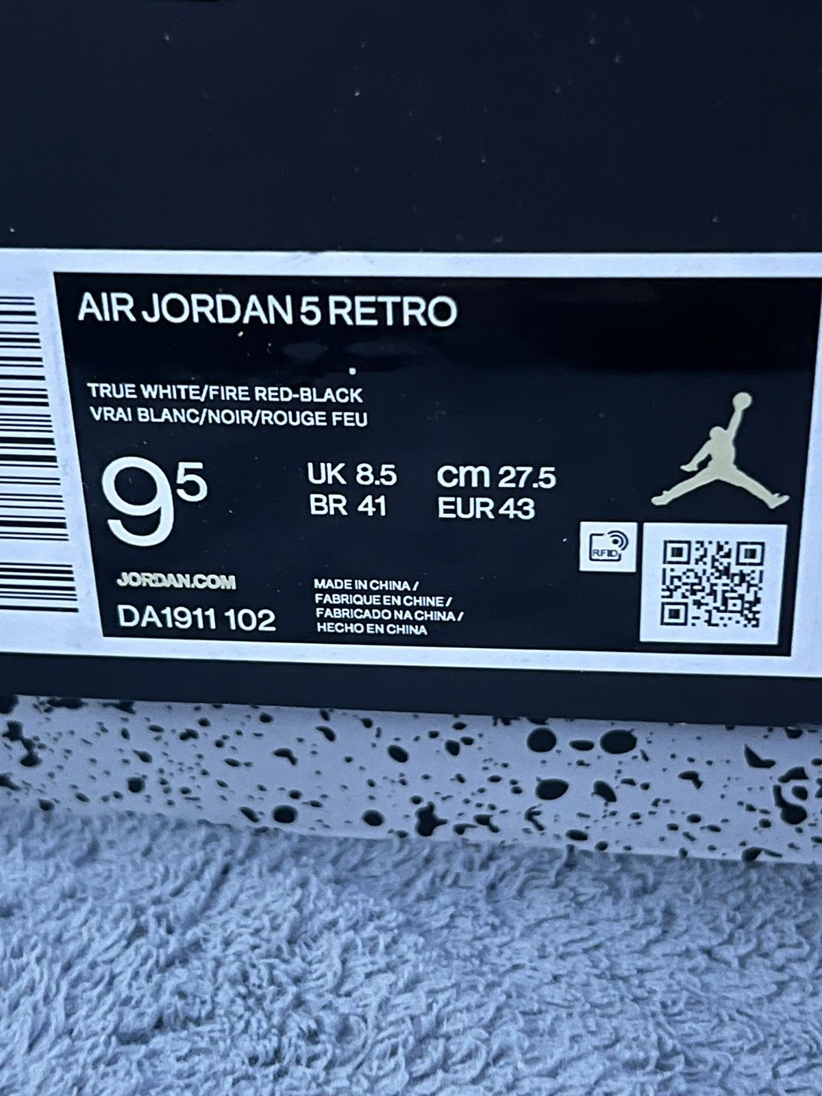 Jordan Brand Jordan 5 ( Fire Red ) Size US 9.5 / EU 42-43 - 7 Thumbnail