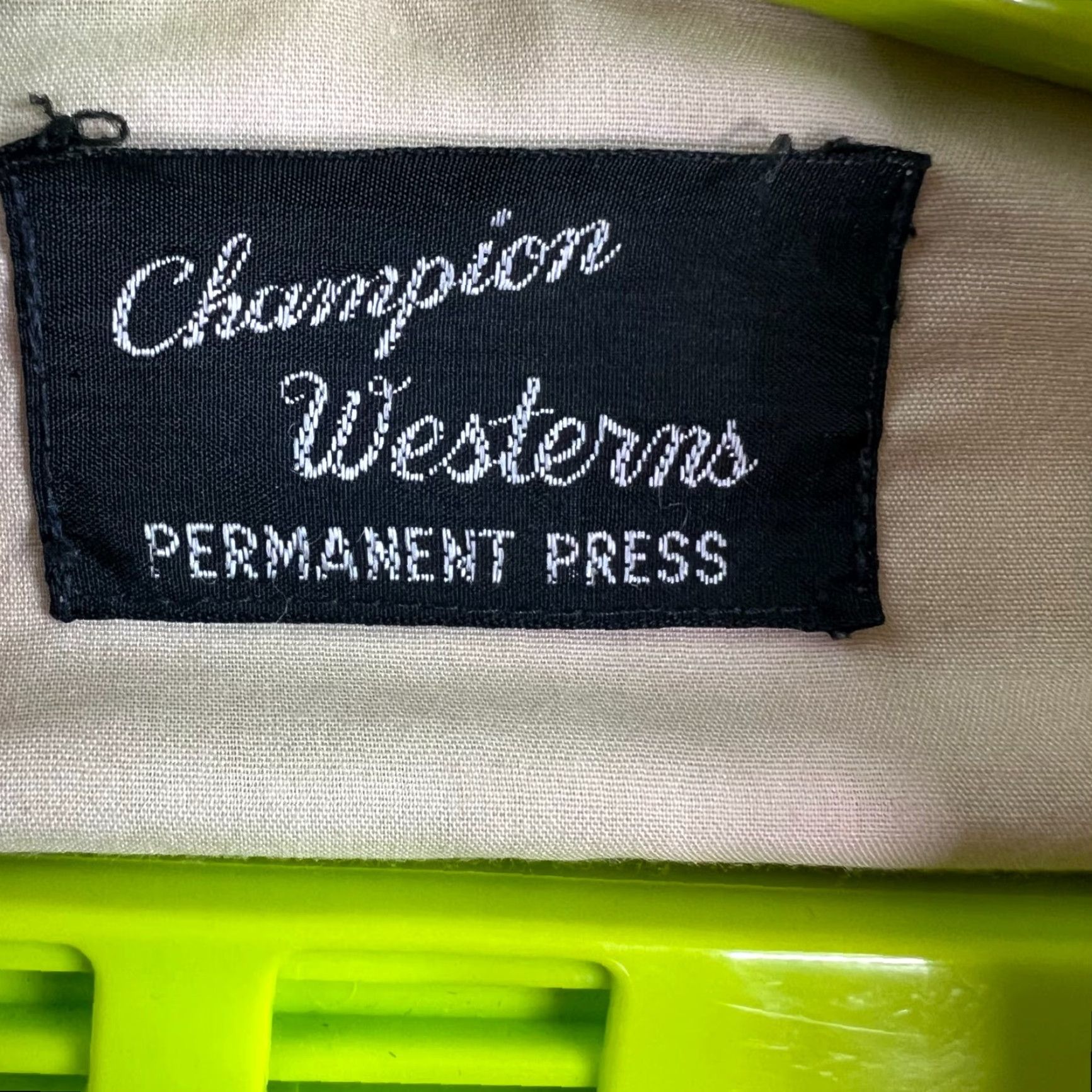 Champion VINTAGE Champion Westerns Pearl Snap Shirt Mens SZ M Tan Beige Solid Long Sleeve Button-Up Pocketed Western Theme Mens Size US M / EU 48-50 / 2 - 5 Thumbnail