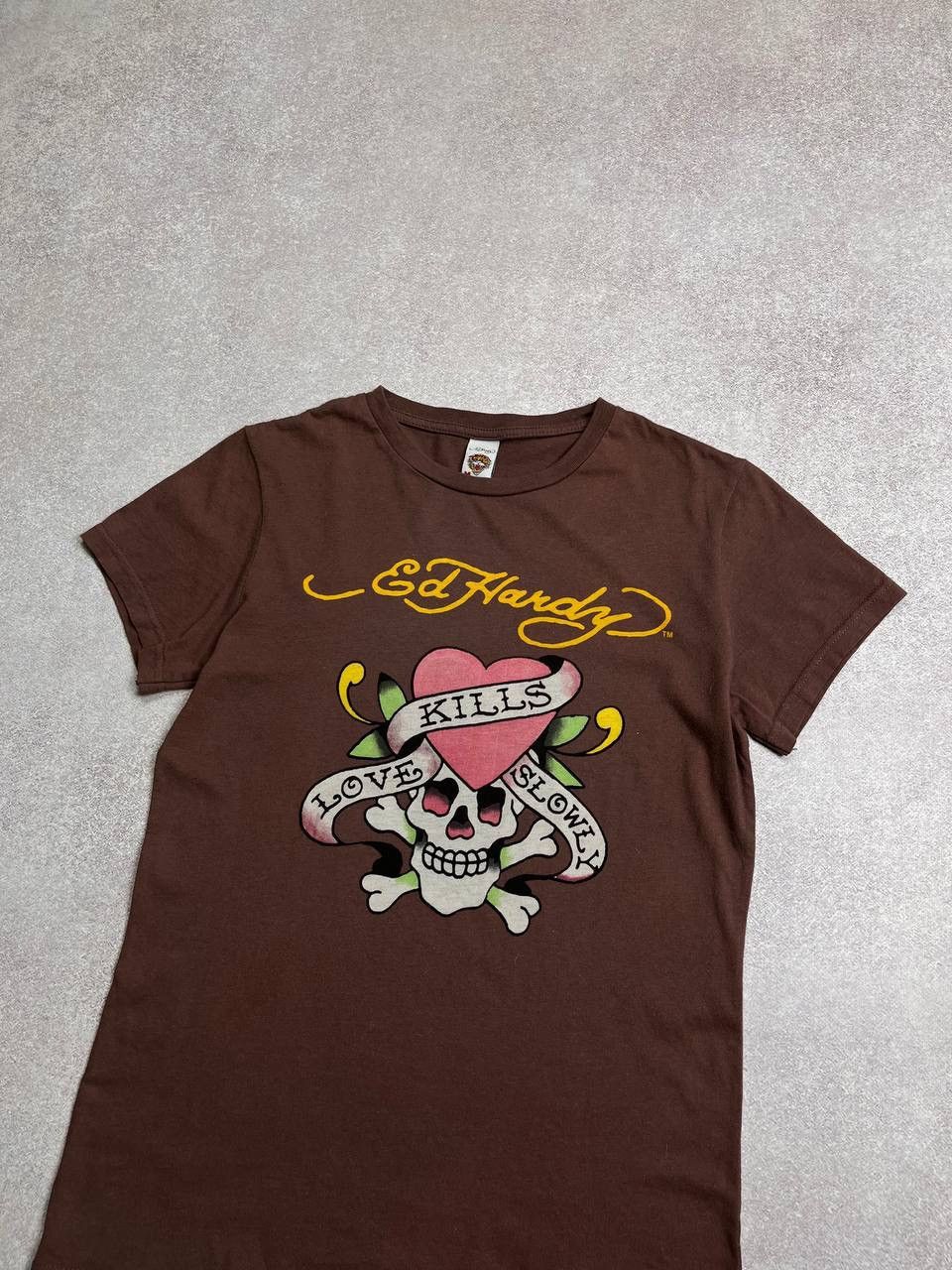 Ed Hardy Vintage Ed Hardy Tattoo Brown T-shirt M Size US M / EU 48-50 / 2 - 2 Thumbnail