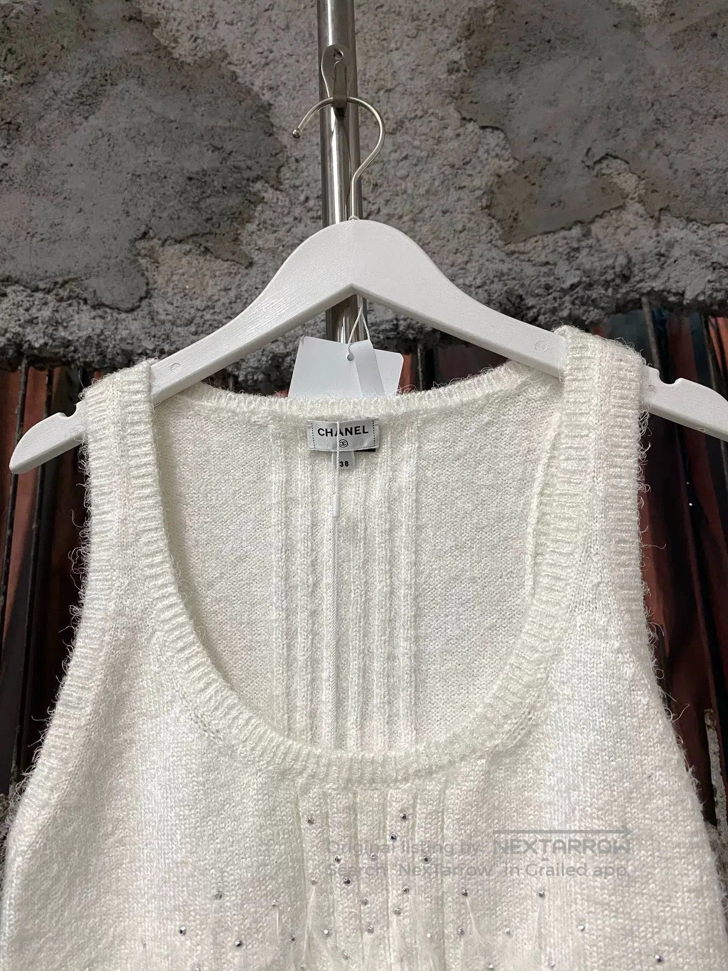 Chanel Chanel Feather Rhinestone Sleeveless Top. Size US S / EU 44-46 / 1 - 3 Thumbnail