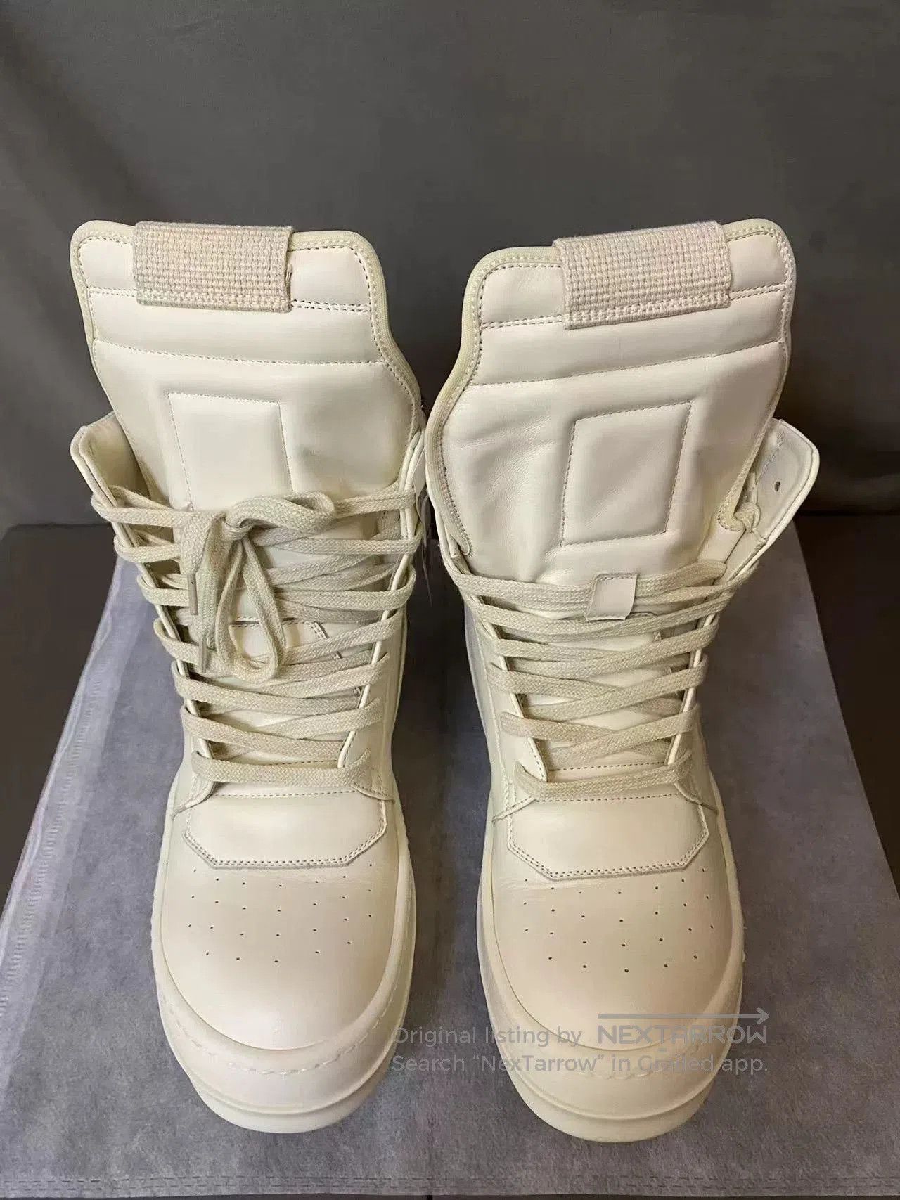Rick Owens Rick Owens White Leather Sneakers Size 38.5. Size US 5.5 / EU 38 - 3 Thumbnail