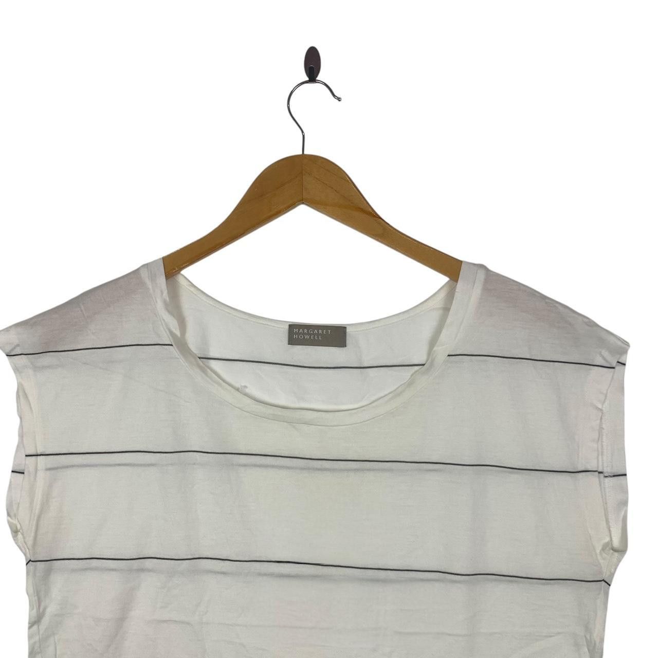 Vintage Vintage MARGARET HOWELL LONDON Striped Tank Top Tee Size M / US 6-8 / IT 42-44 - 2 Thumbnail