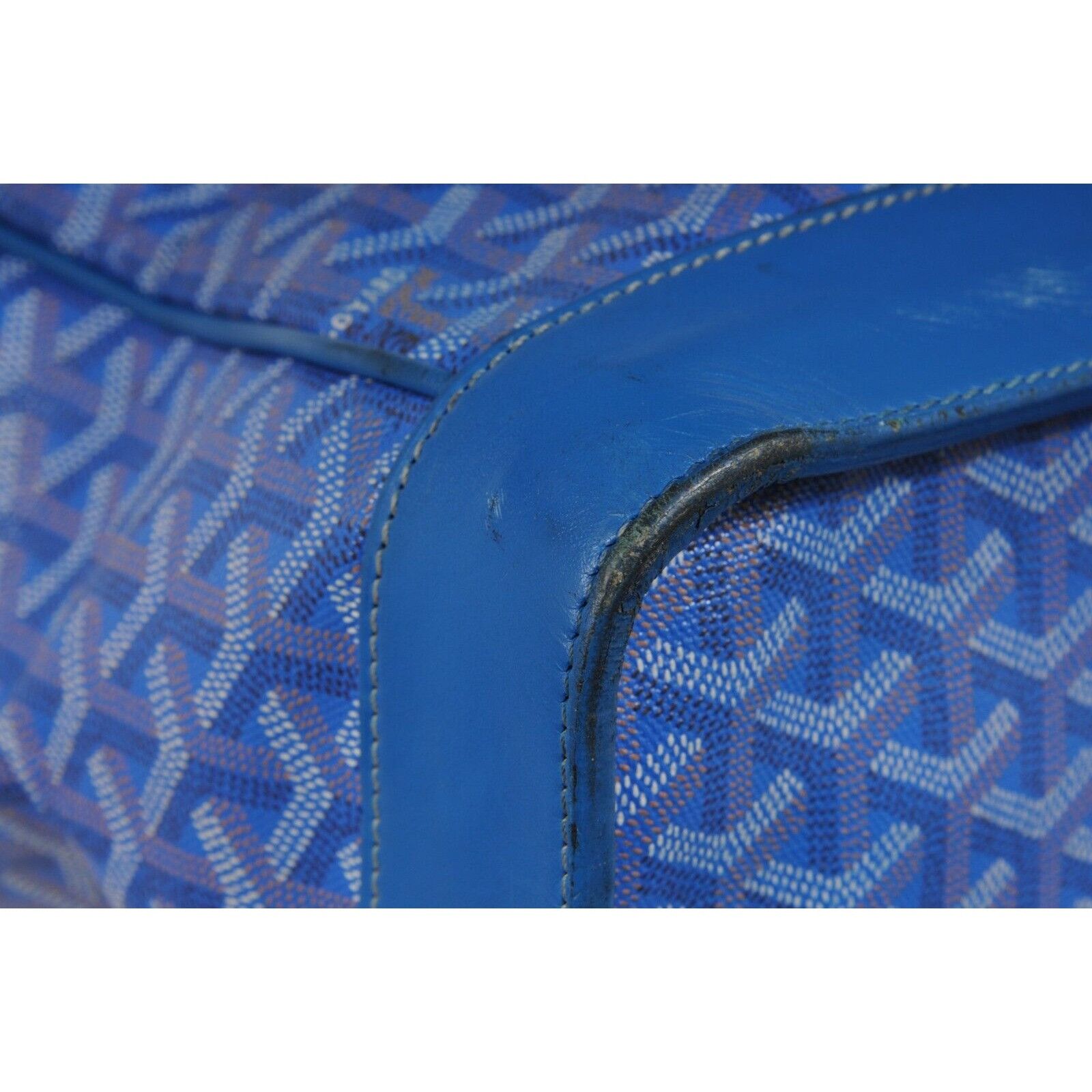Goyard Victoria GM Blue Crossbody Travel Tote Duffle - 02486 Size ONE SIZE - 16 Thumbnail