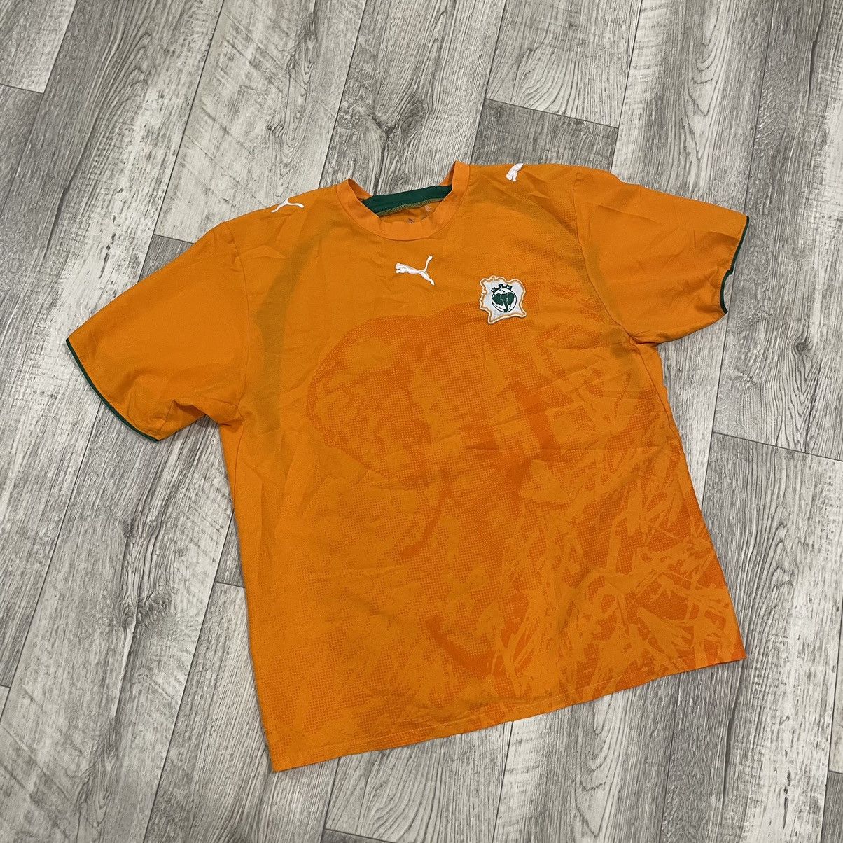 Puma Puma Ivory Coast #11 Drogba Soccer Jersey FIF TEE SHIRT Size US XL / EU 56 / 4 - 1 Thumbnail