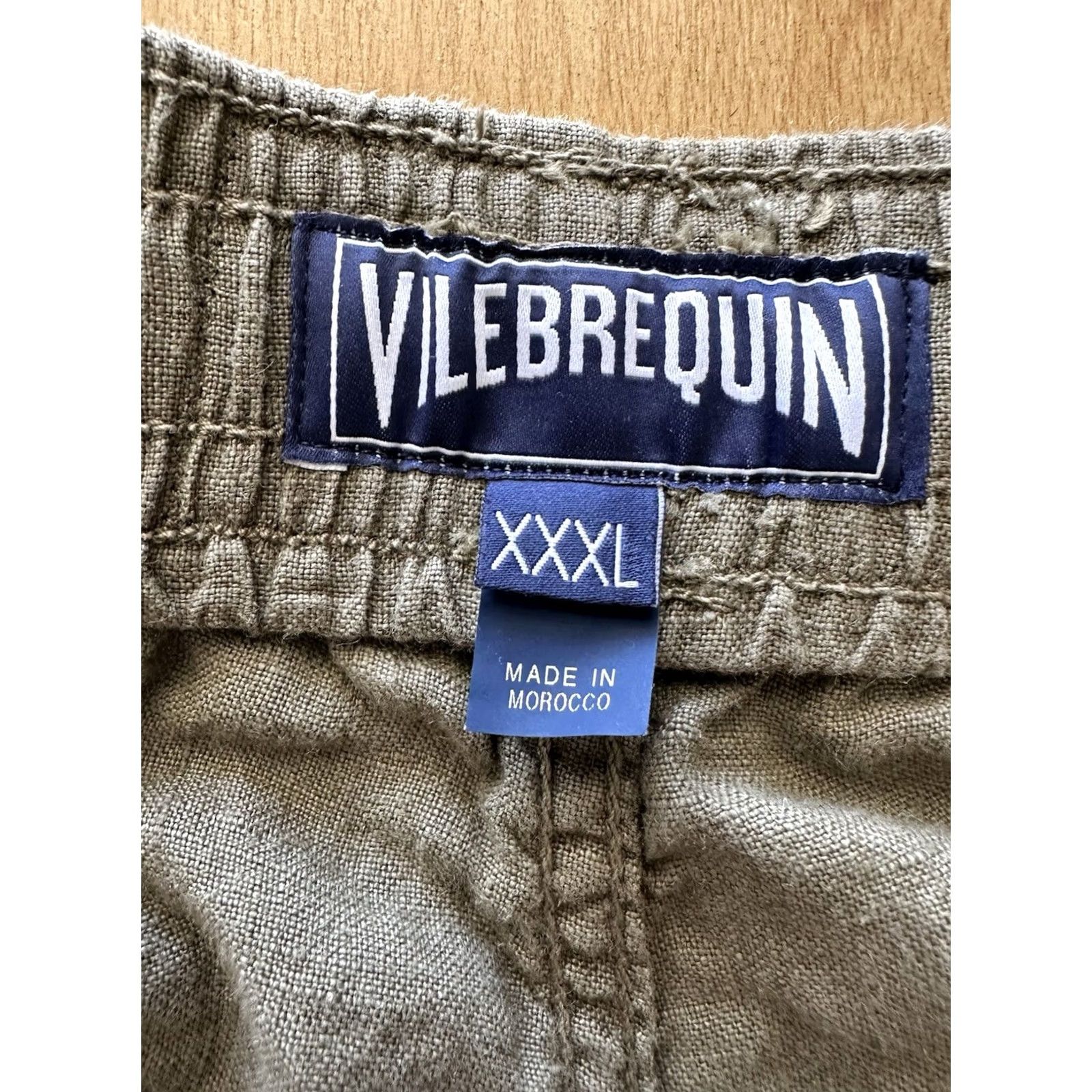 Vilebrequin Vilebrequin Mens Cargo Baggy Shorts Olive Linen 3XL EUC Rare Pockets Cargo Beach City Mens Size US 39 - 5 Thumbnail