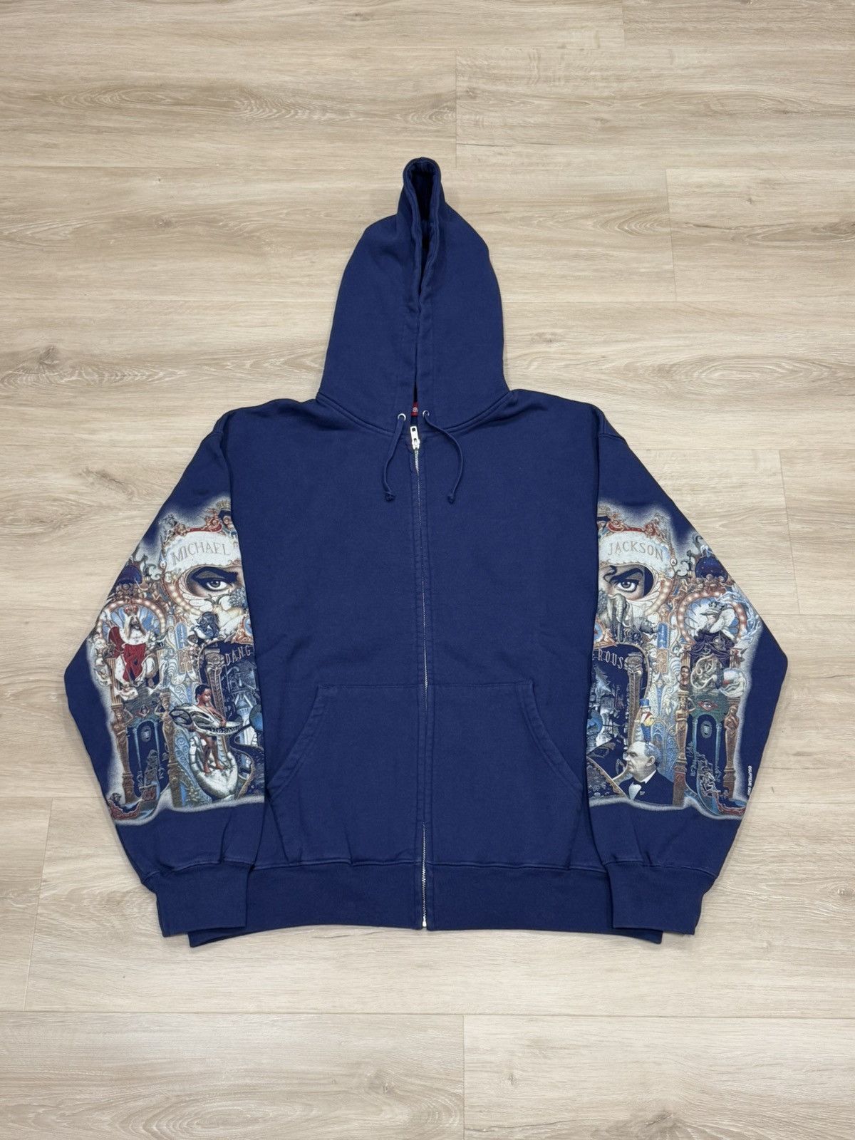Supreme Supreme Michael Jackson Dangerous Zipped Hoodie Black