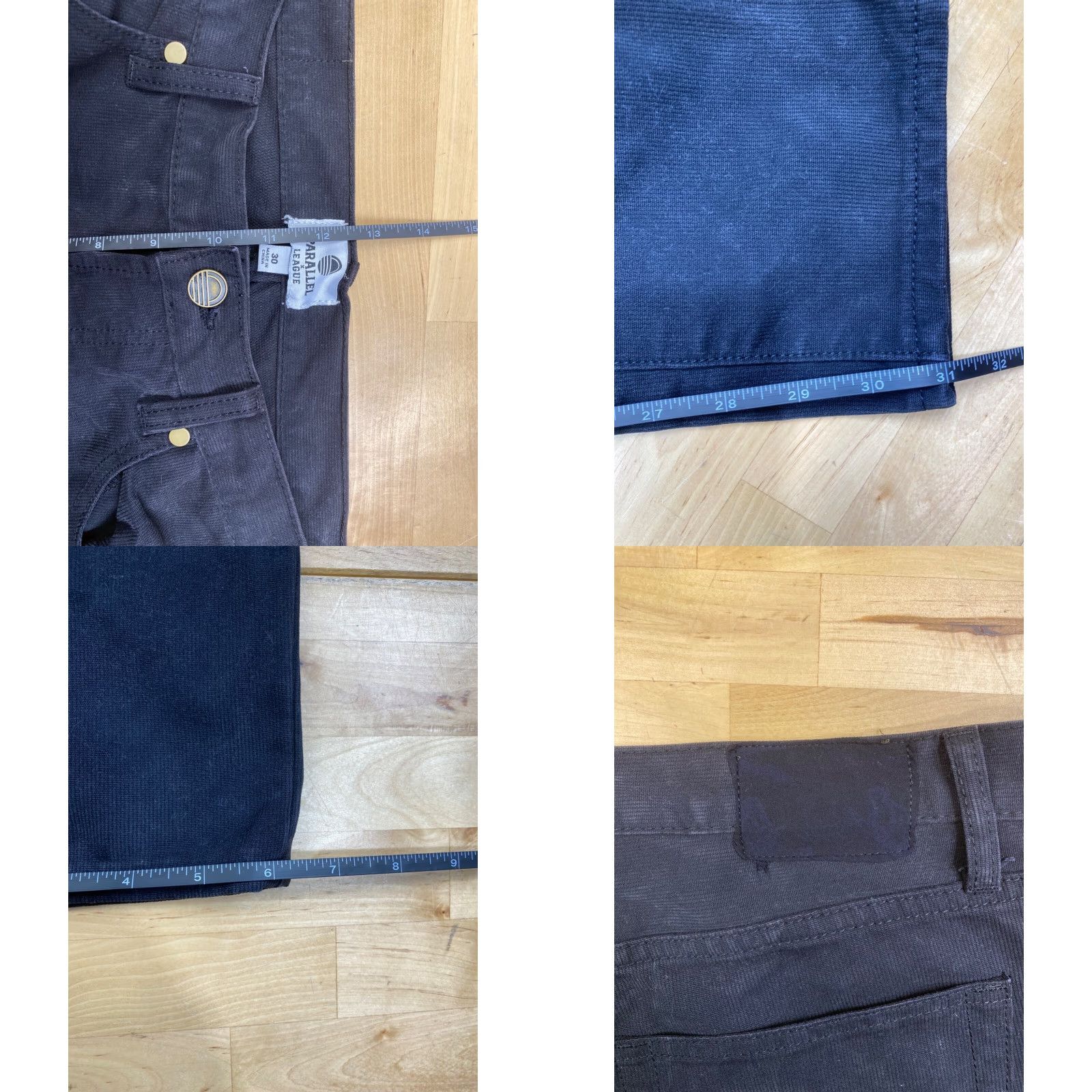 Vintage Parallel x League Jeans Mens 30x31 Black Straight Casual Regular 30 31 Inseam Jeans (Dark) Men Shirt? Size US 30 / EU 46 - 8 Thumbnail