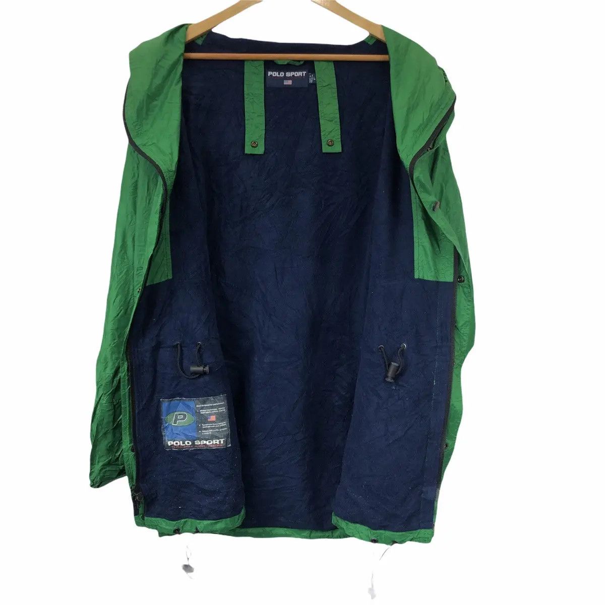 Polo Ralph Lauren Vtg 90 POLO SPORT RALPH LAUREN Green Hoodie Tactical Jacket Size US L / EU 52-54 / 3 - 4 Thumbnail